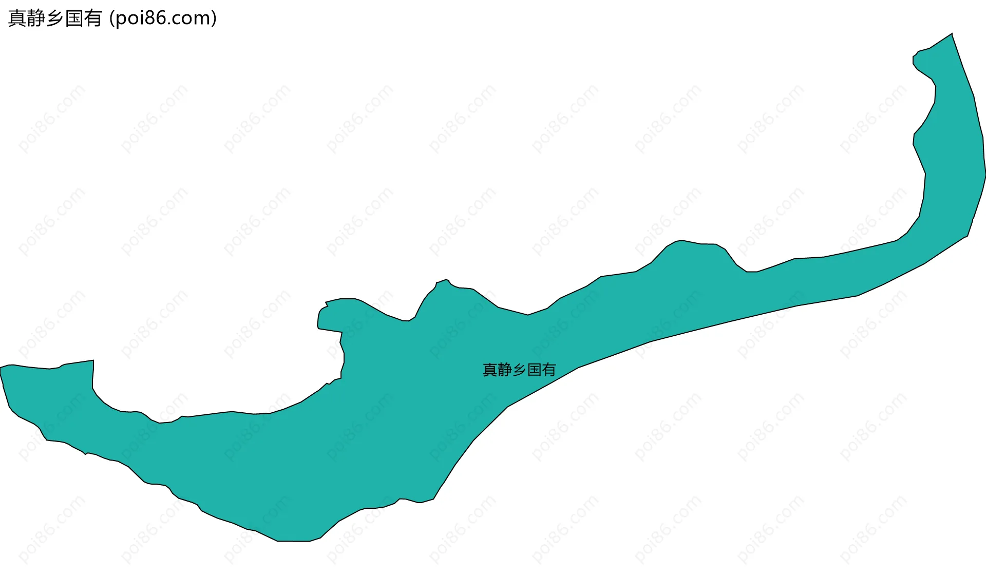 真静乡国有边界地图