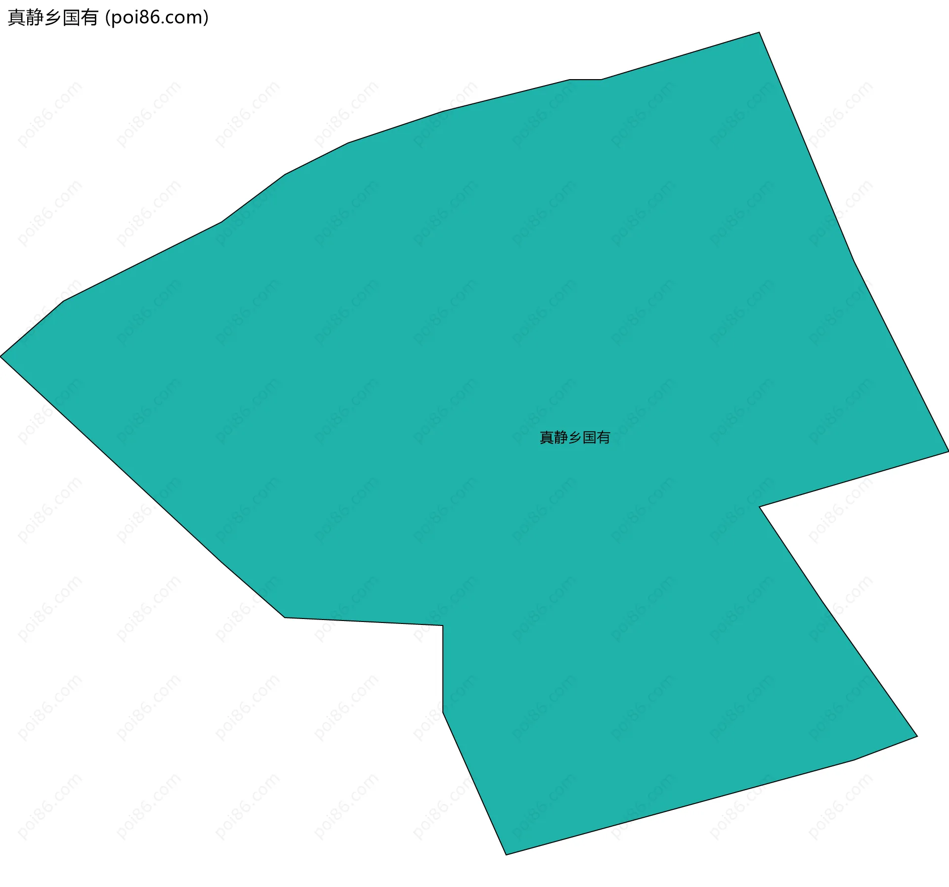 真静乡国有边界地图