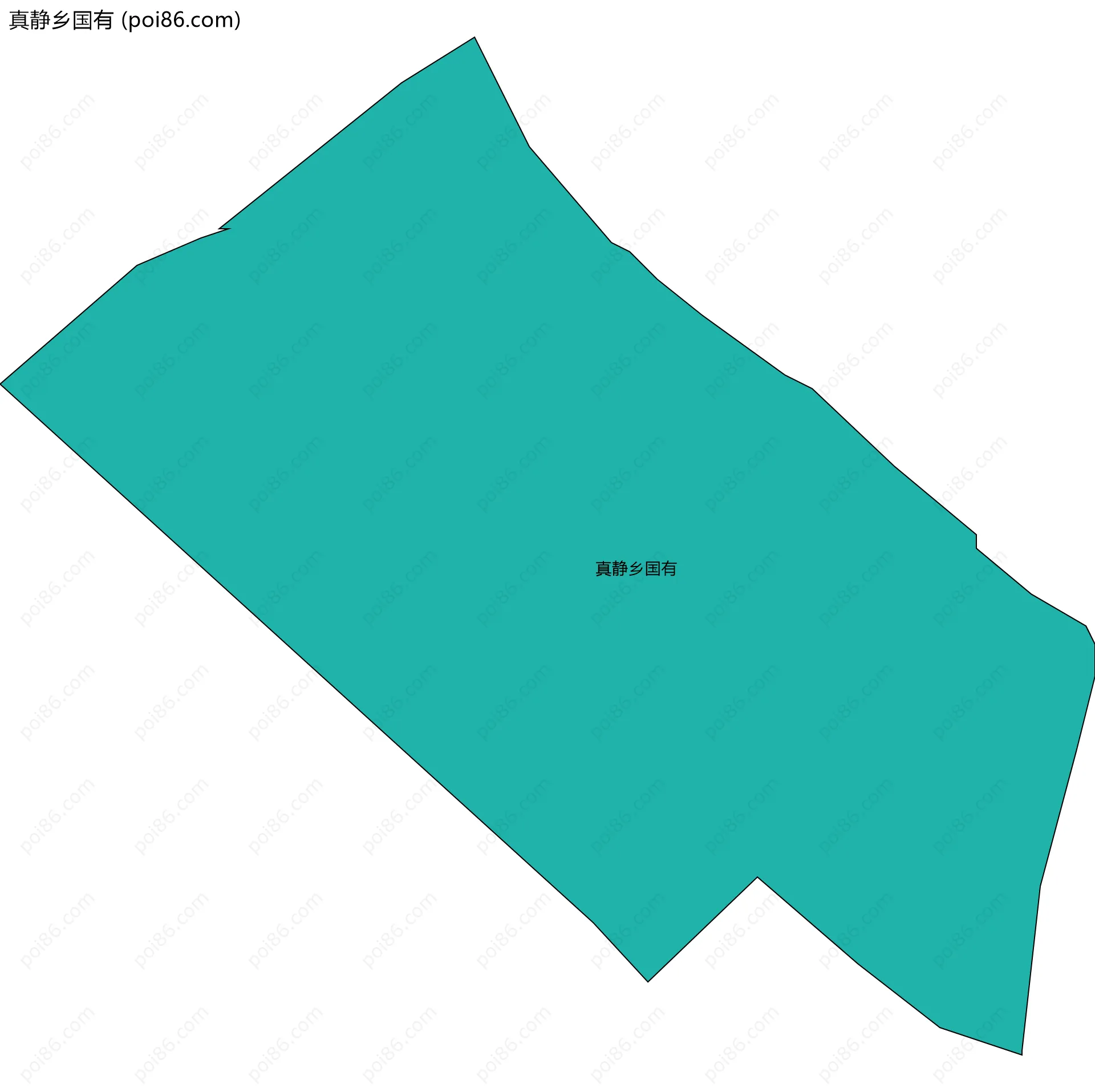 真静乡国有边界地图