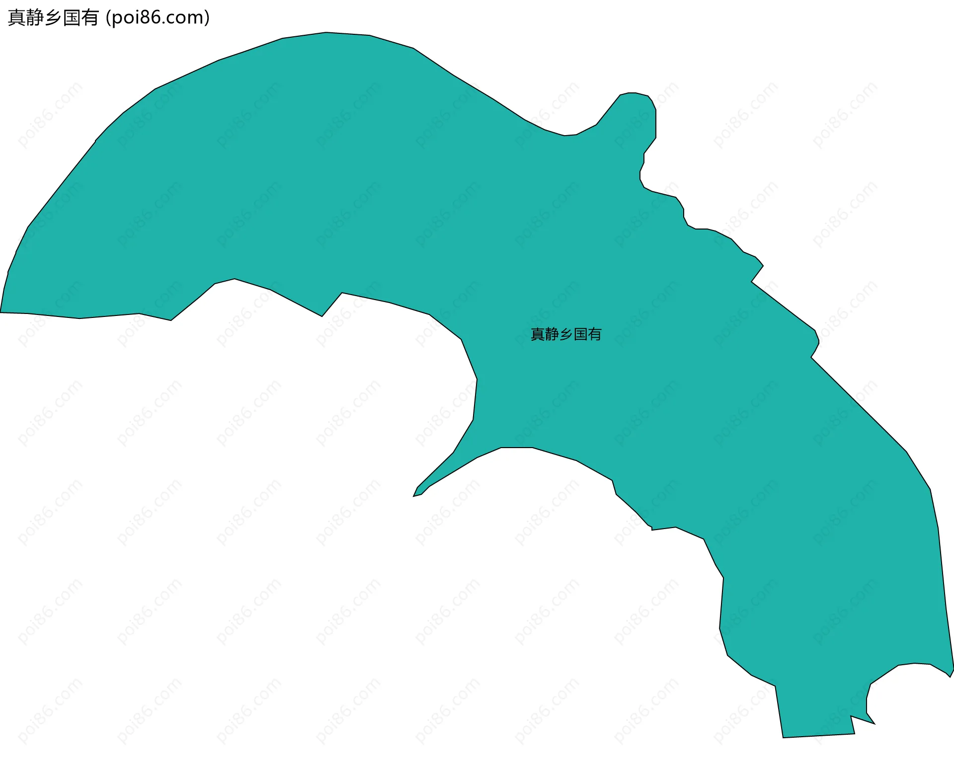 真静乡国有边界地图
