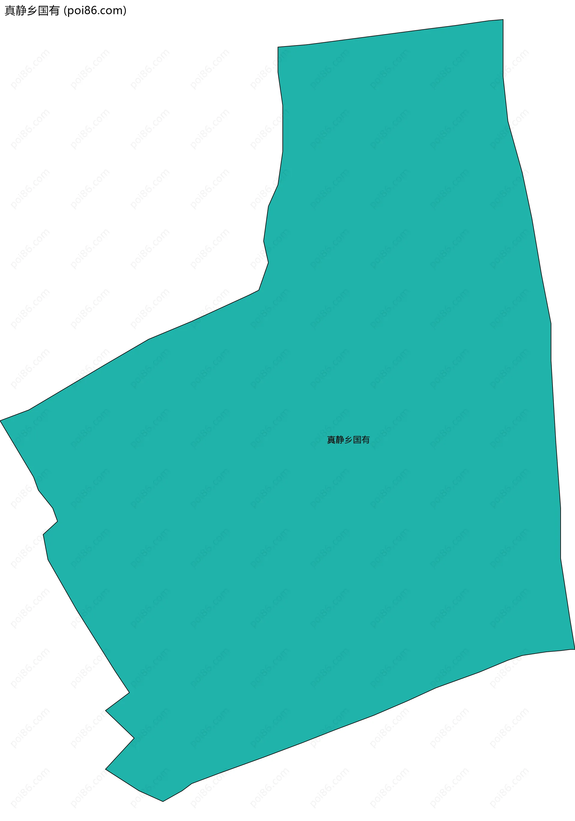 真静乡国有边界地图