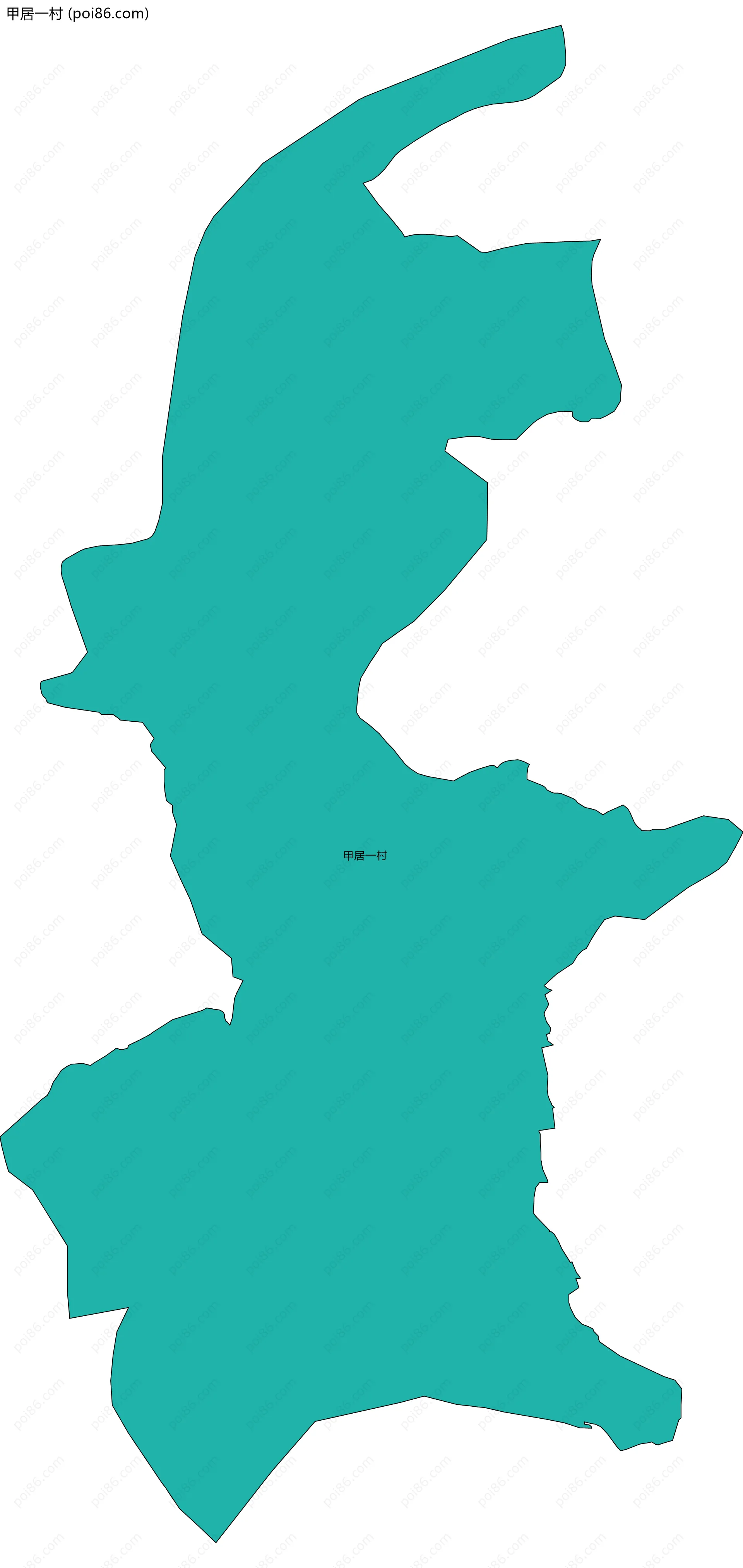 甲居一村边界地图