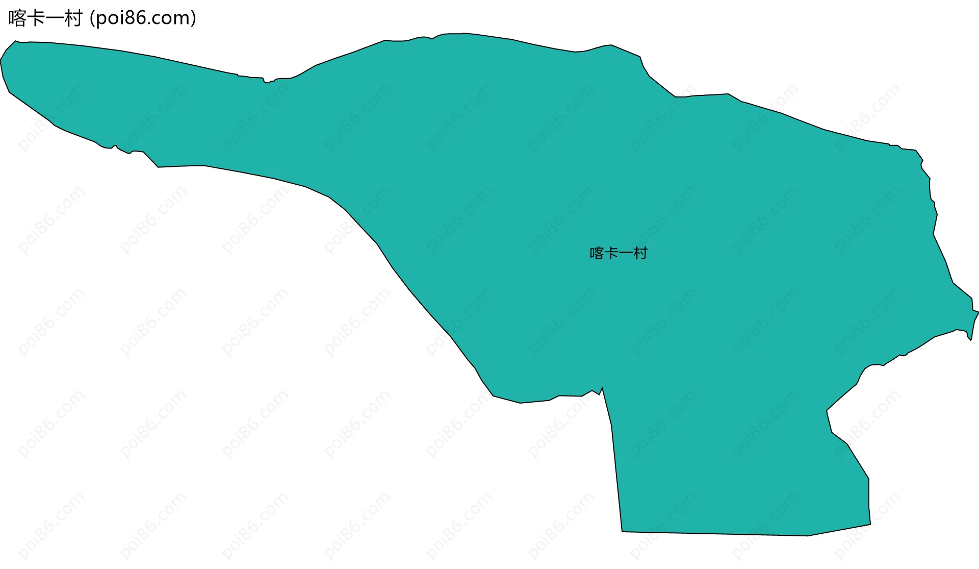 喀卡一村边界地图
