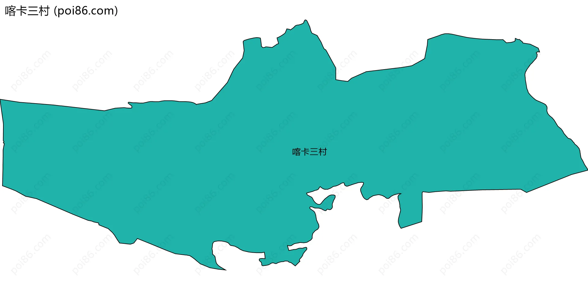 喀卡三村边界地图
