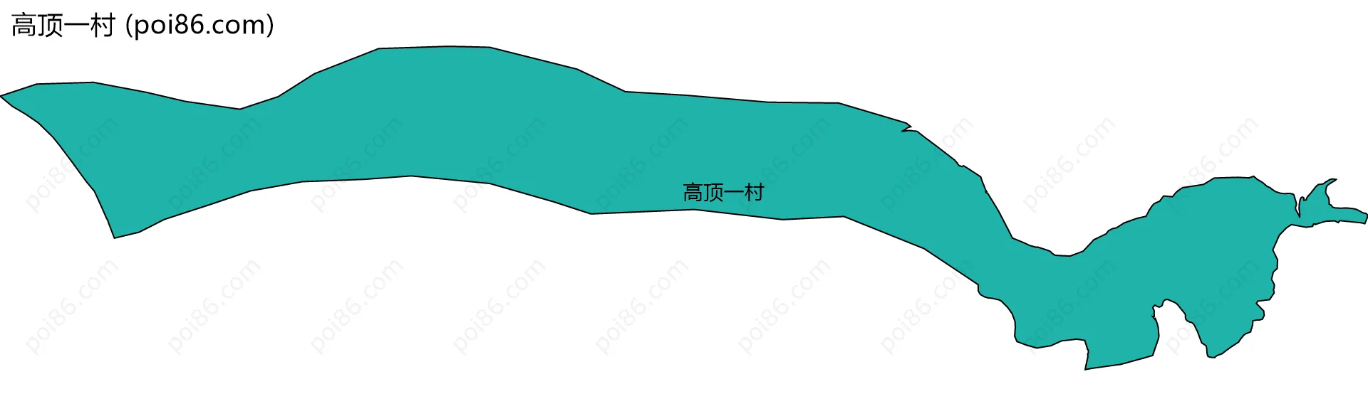 高顶一村边界地图