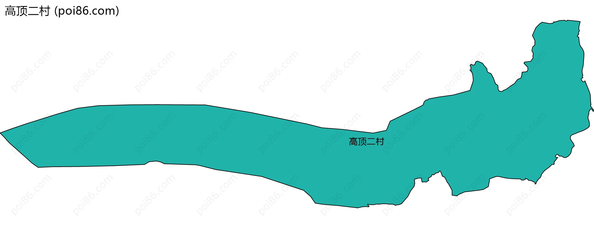 高顶二村边界地图