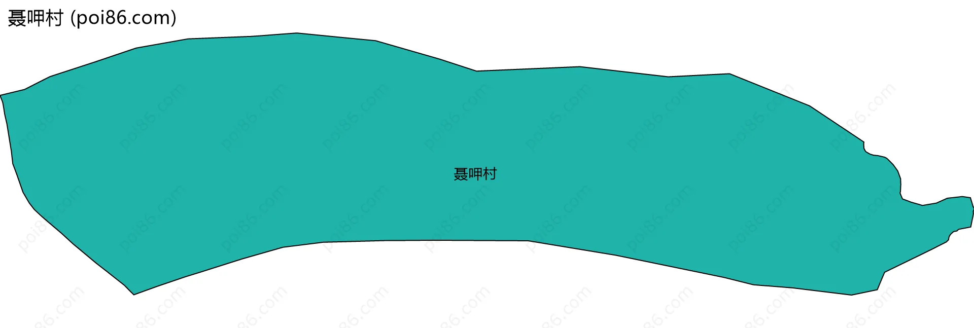 聂呷村边界地图