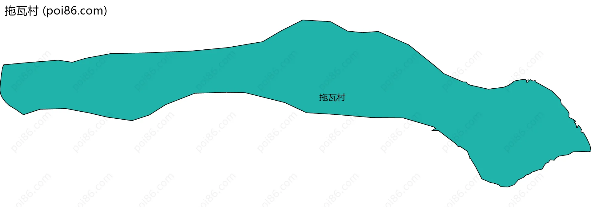 拖瓦村边界地图