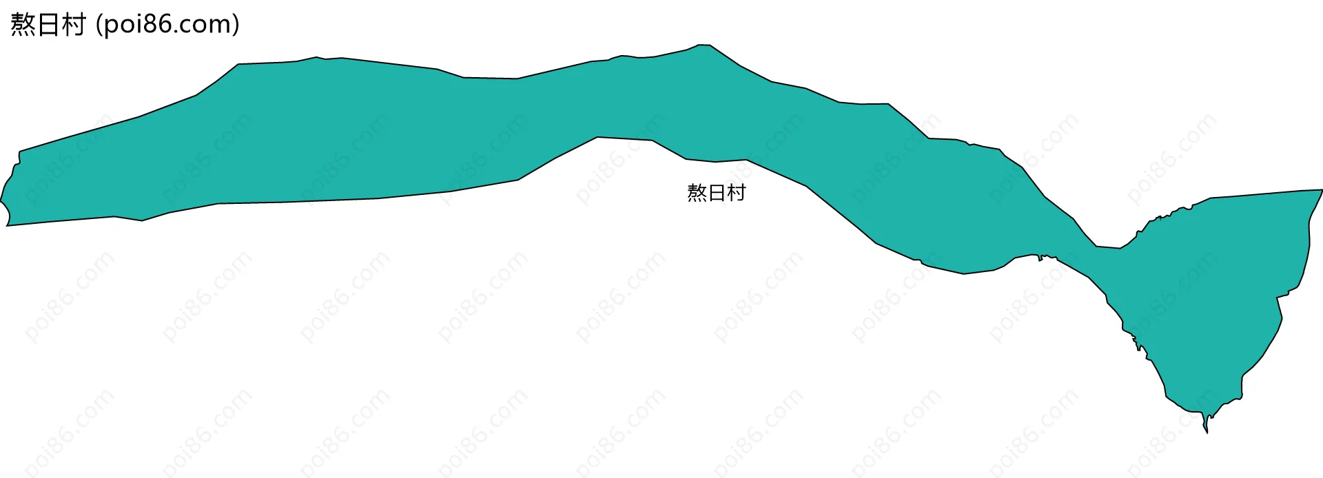 熬日村边界地图