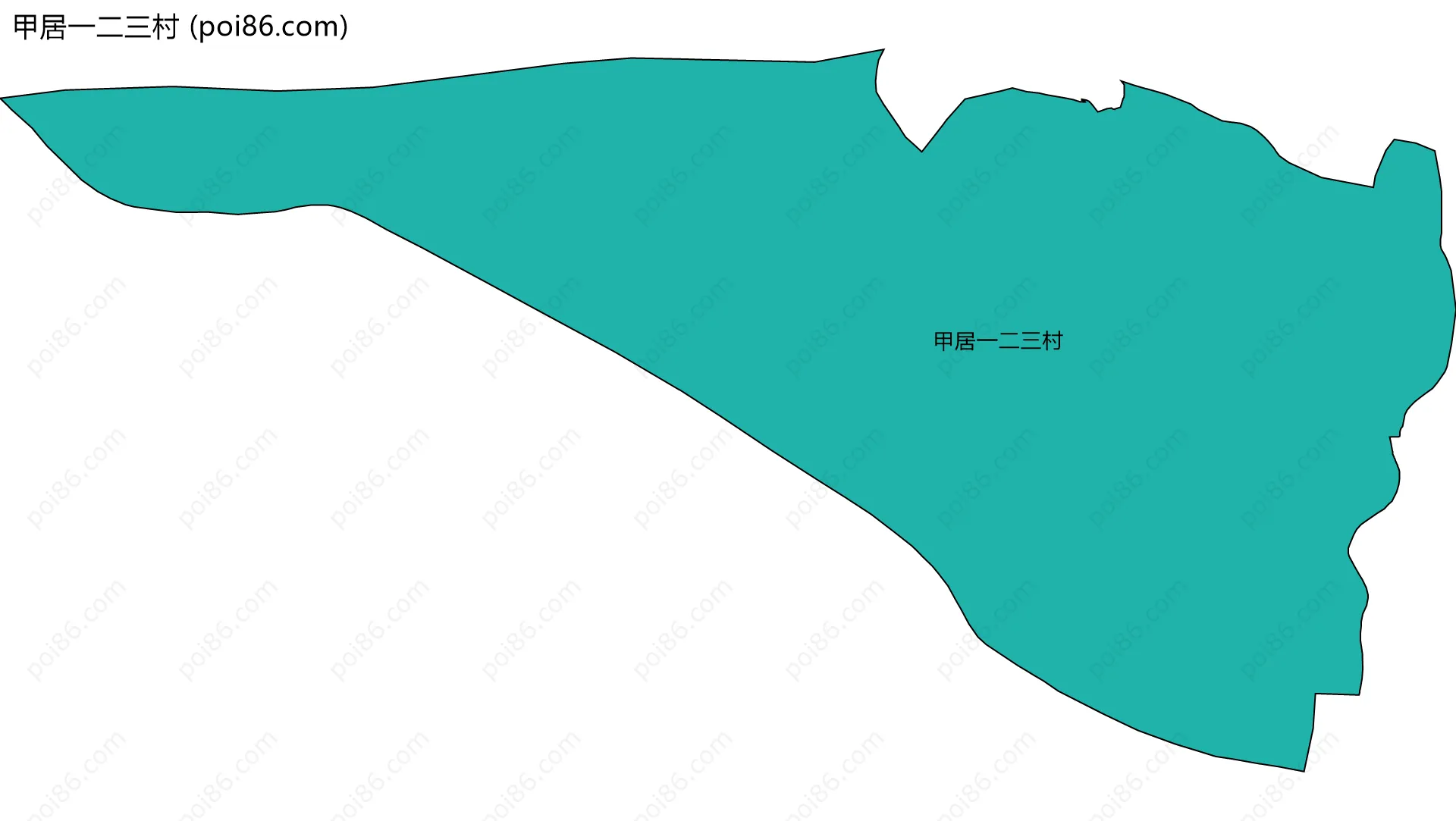 甲居一二三村边界地图
