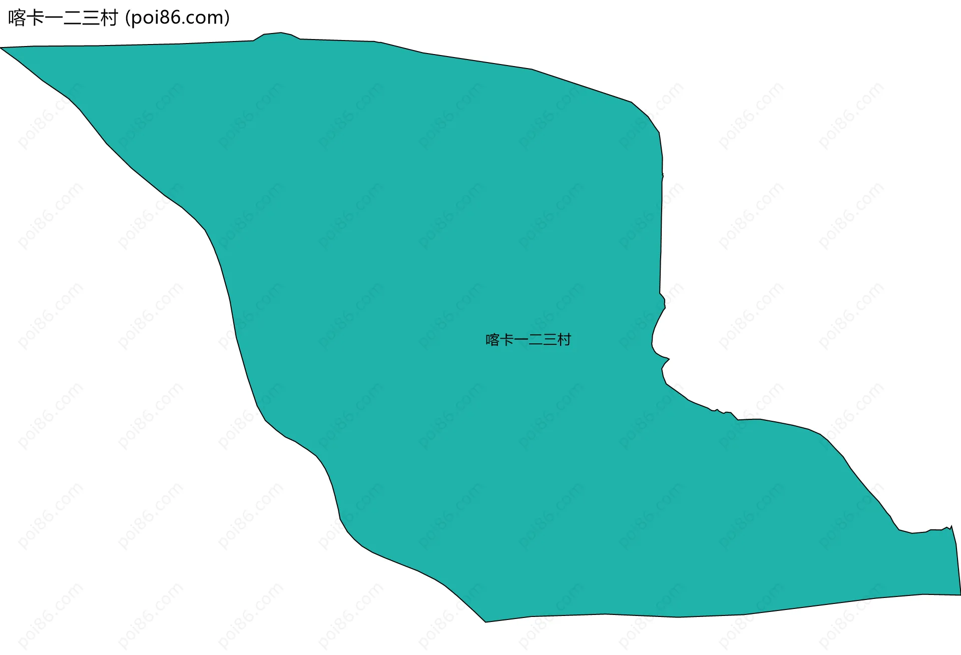 喀卡一二三村边界地图
