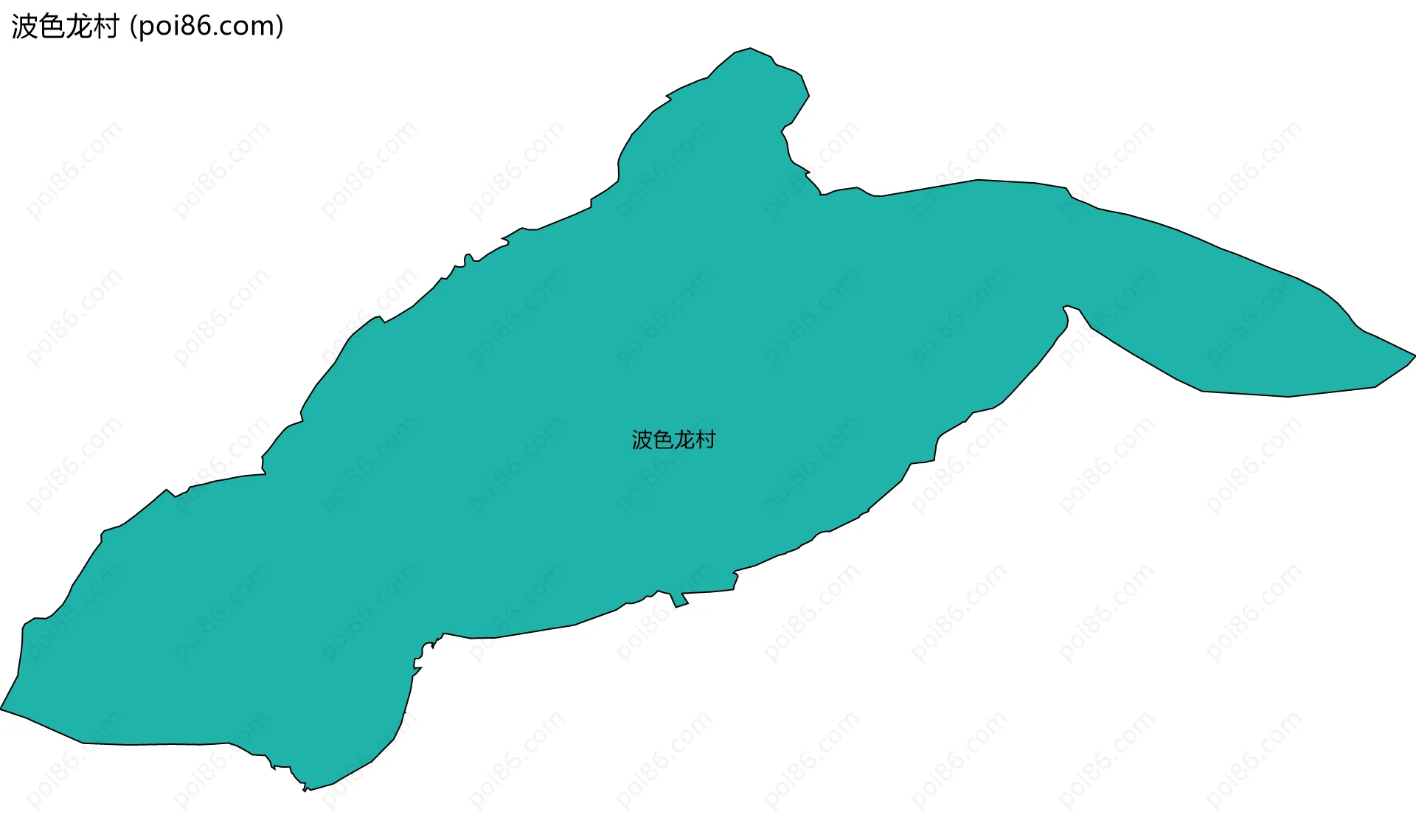 波色龙村边界地图