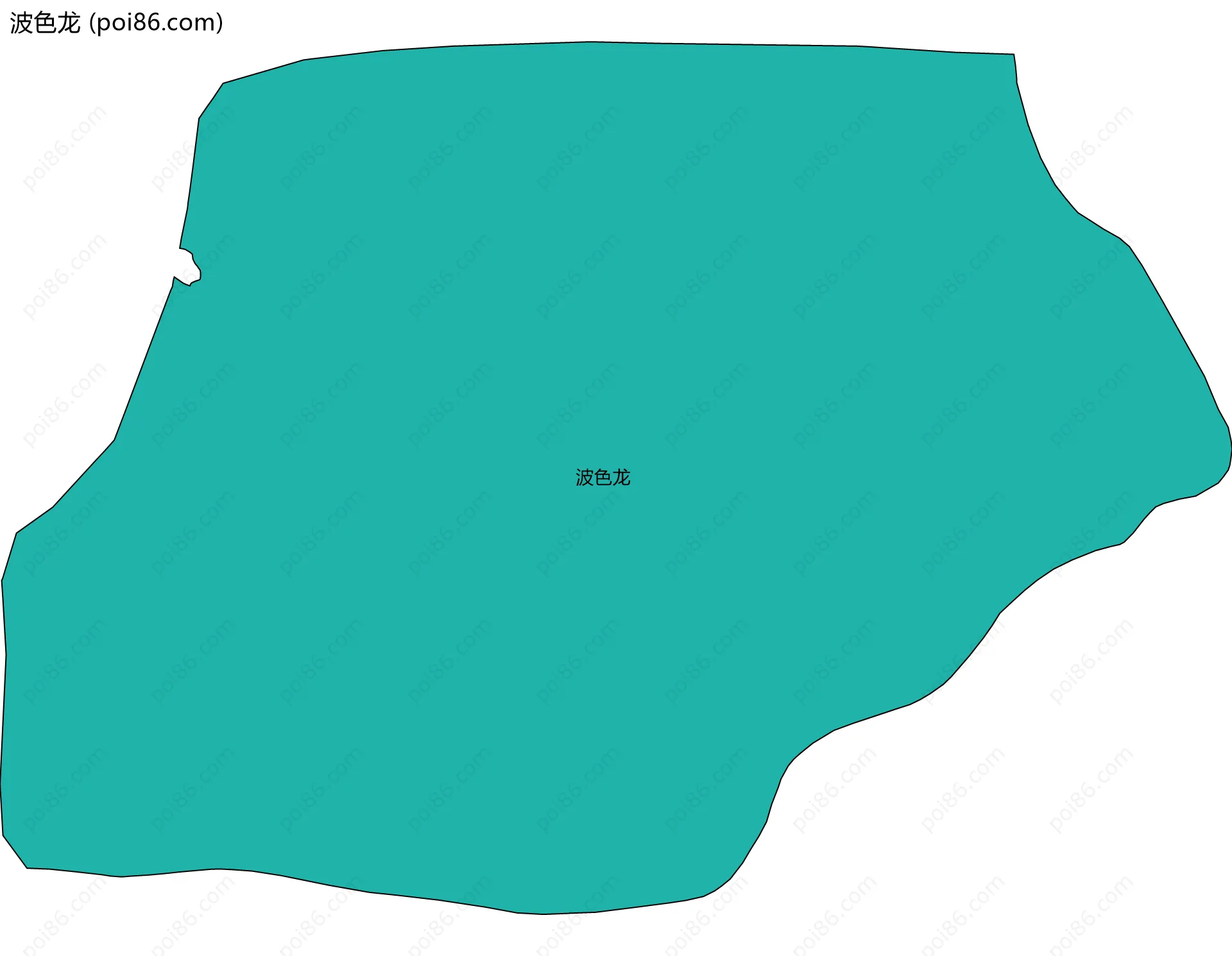 波色龙边界地图