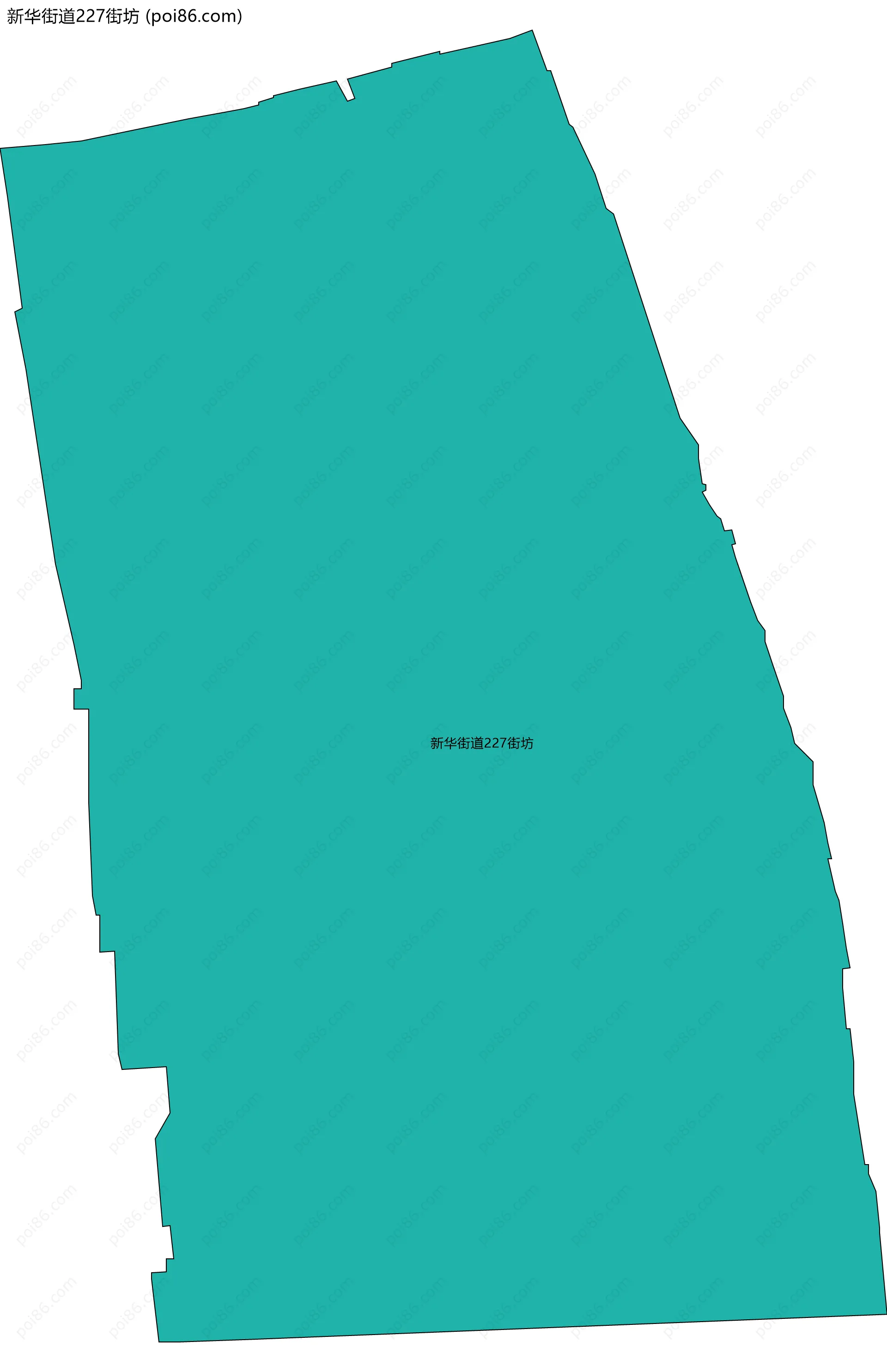 新华街道227街坊边界地图
