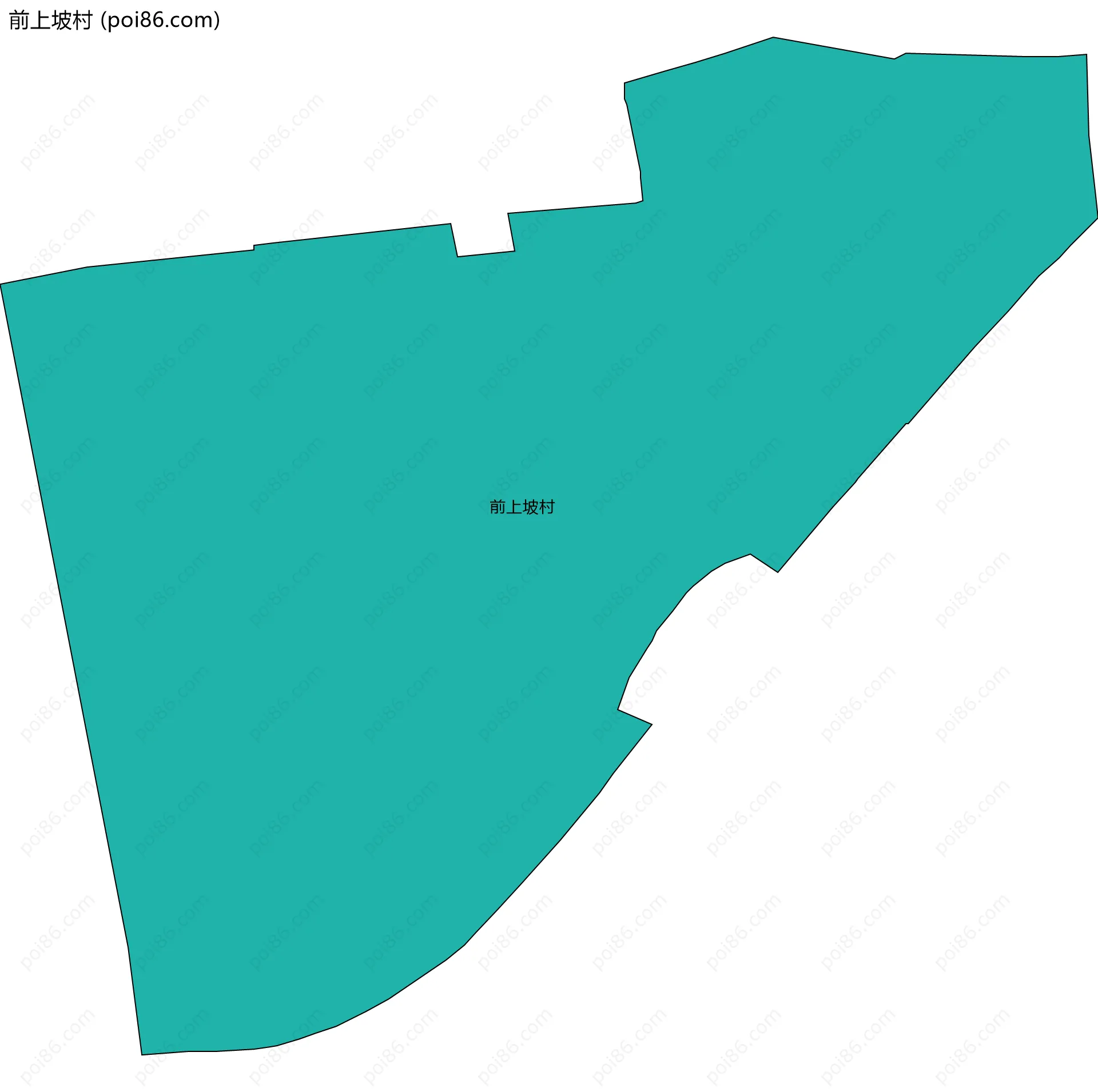 前上坡村边界地图