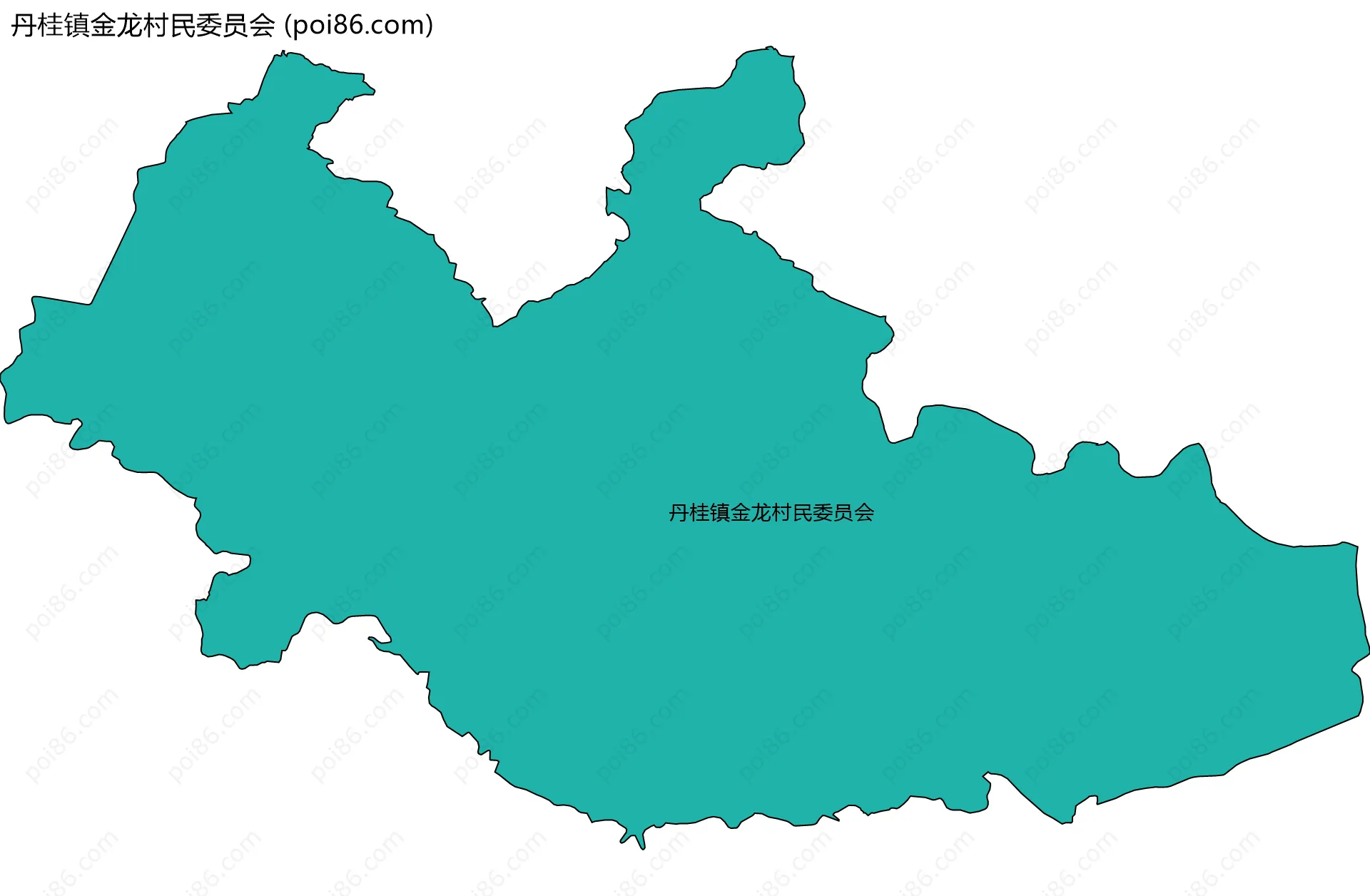 丹桂镇金龙村民委员会边界地图