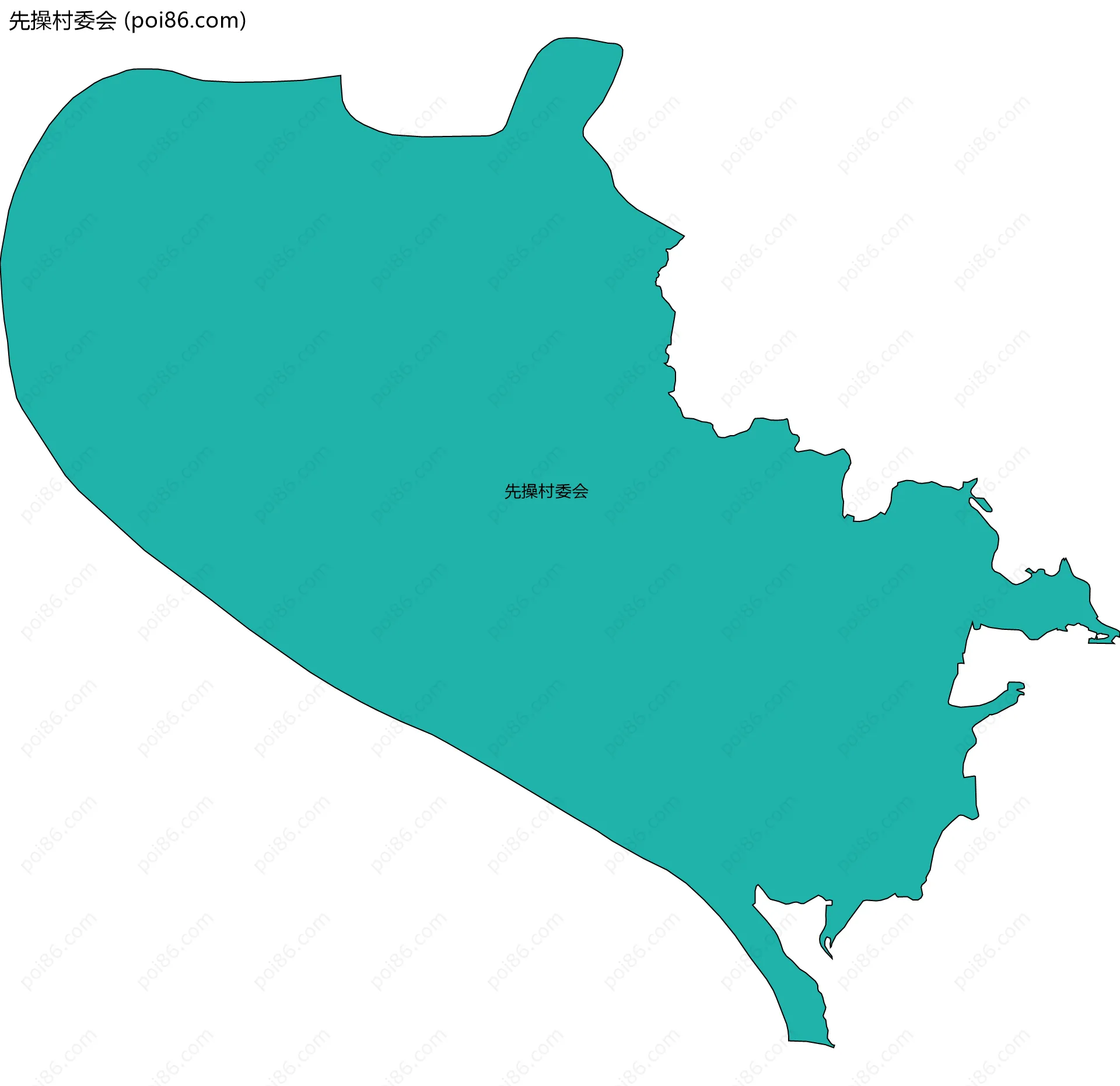 先操村委会边界地图