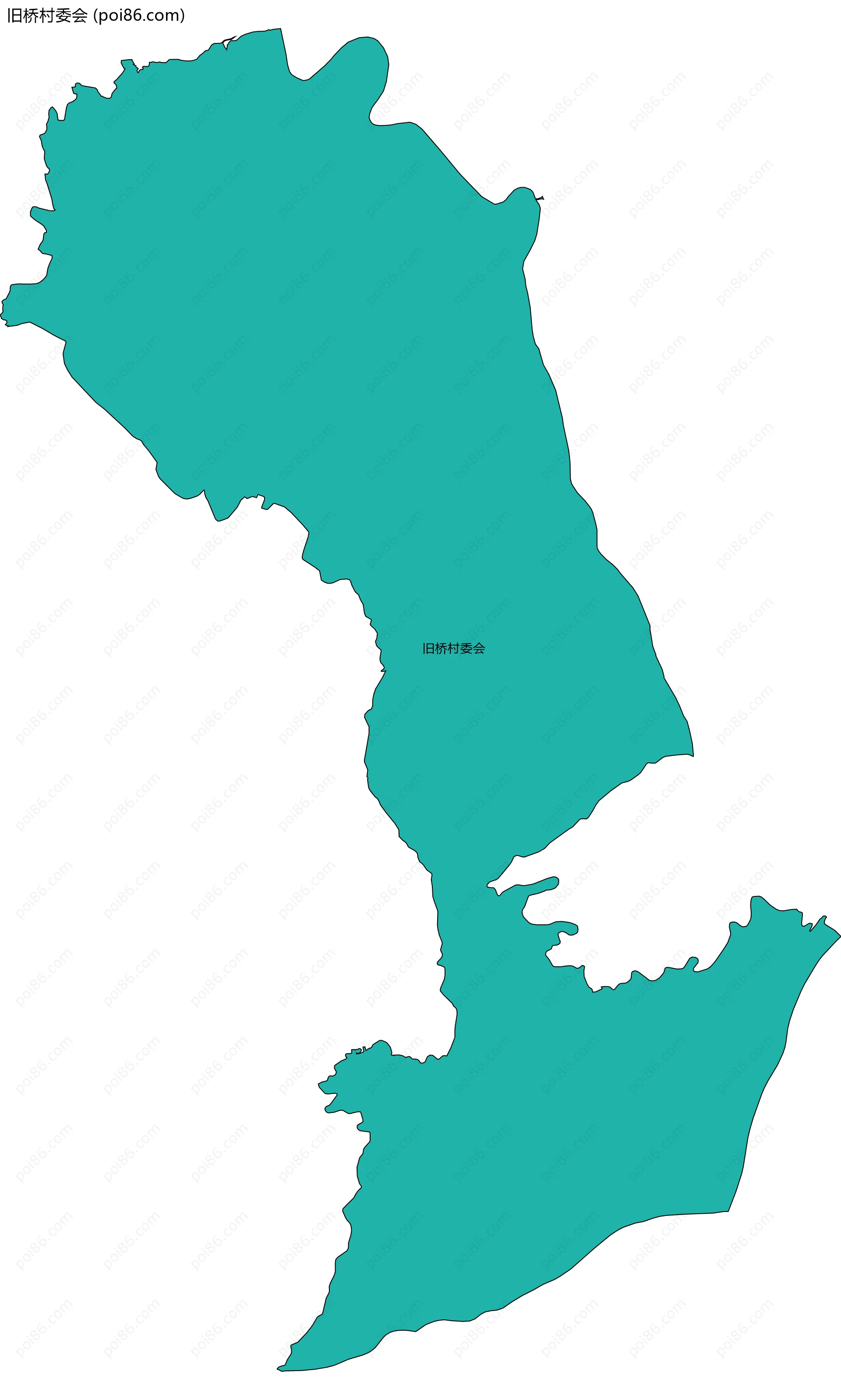 旧桥村委会边界地图