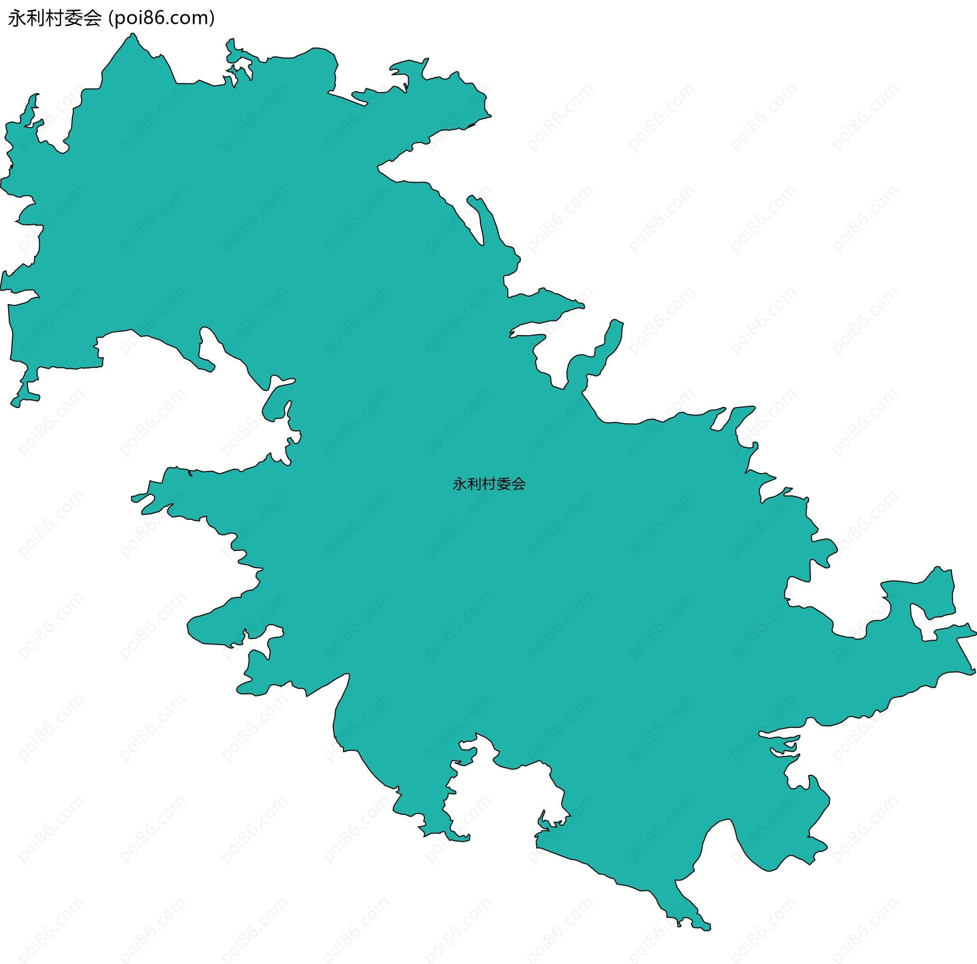 永利村委会边界地图