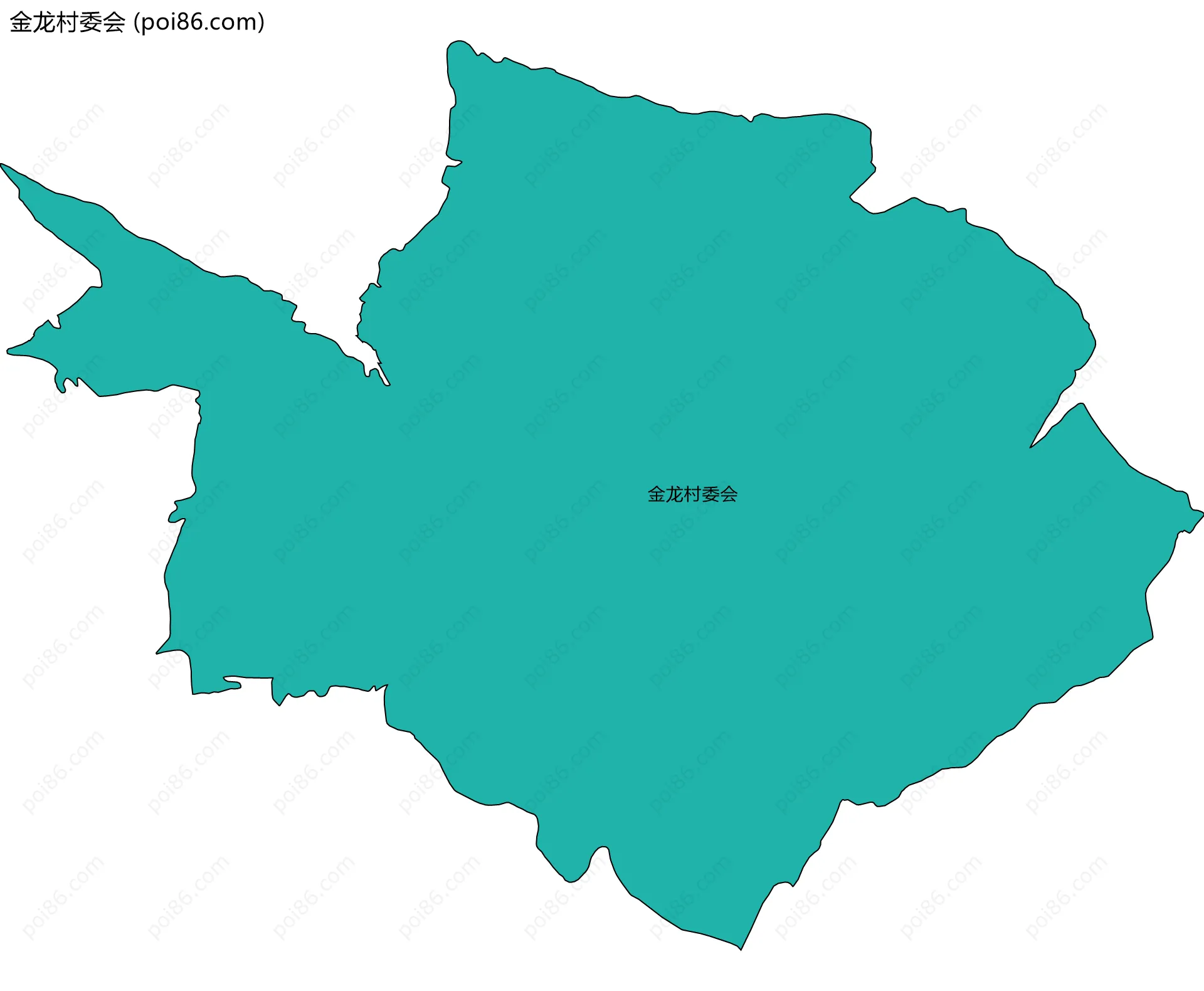 金龙村委会边界地图