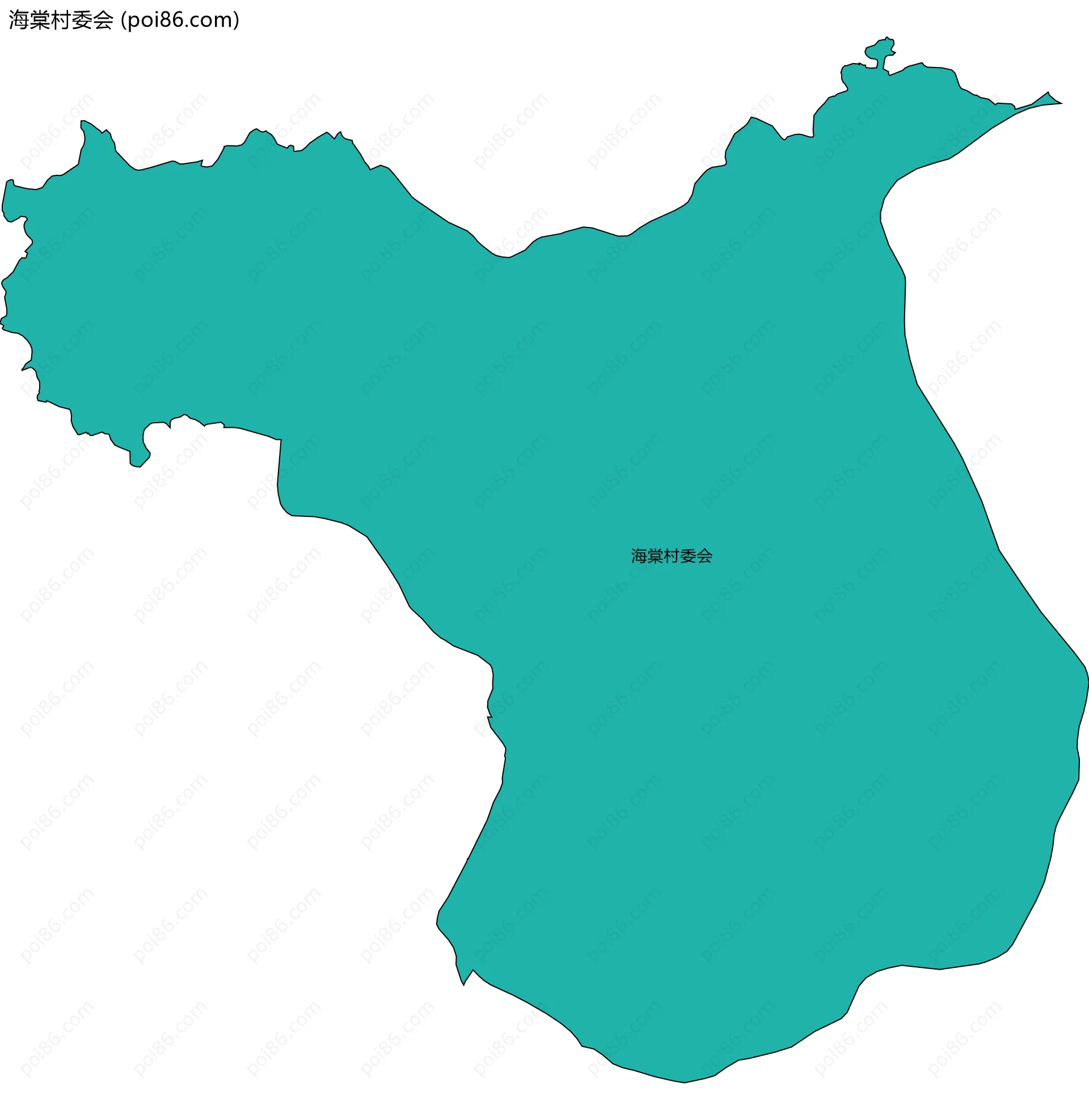 海棠村委会边界地图