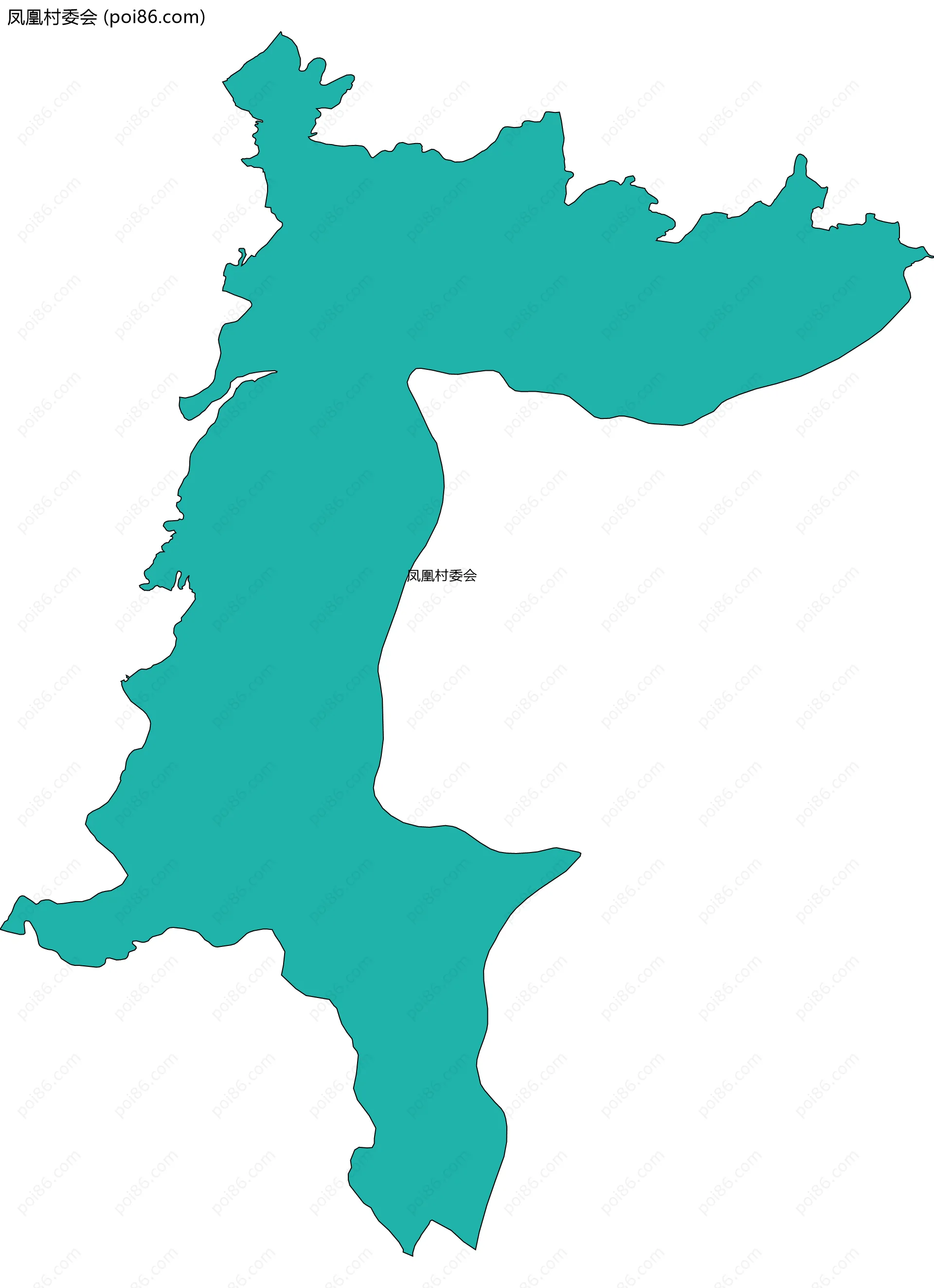 凤凰村委会边界地图