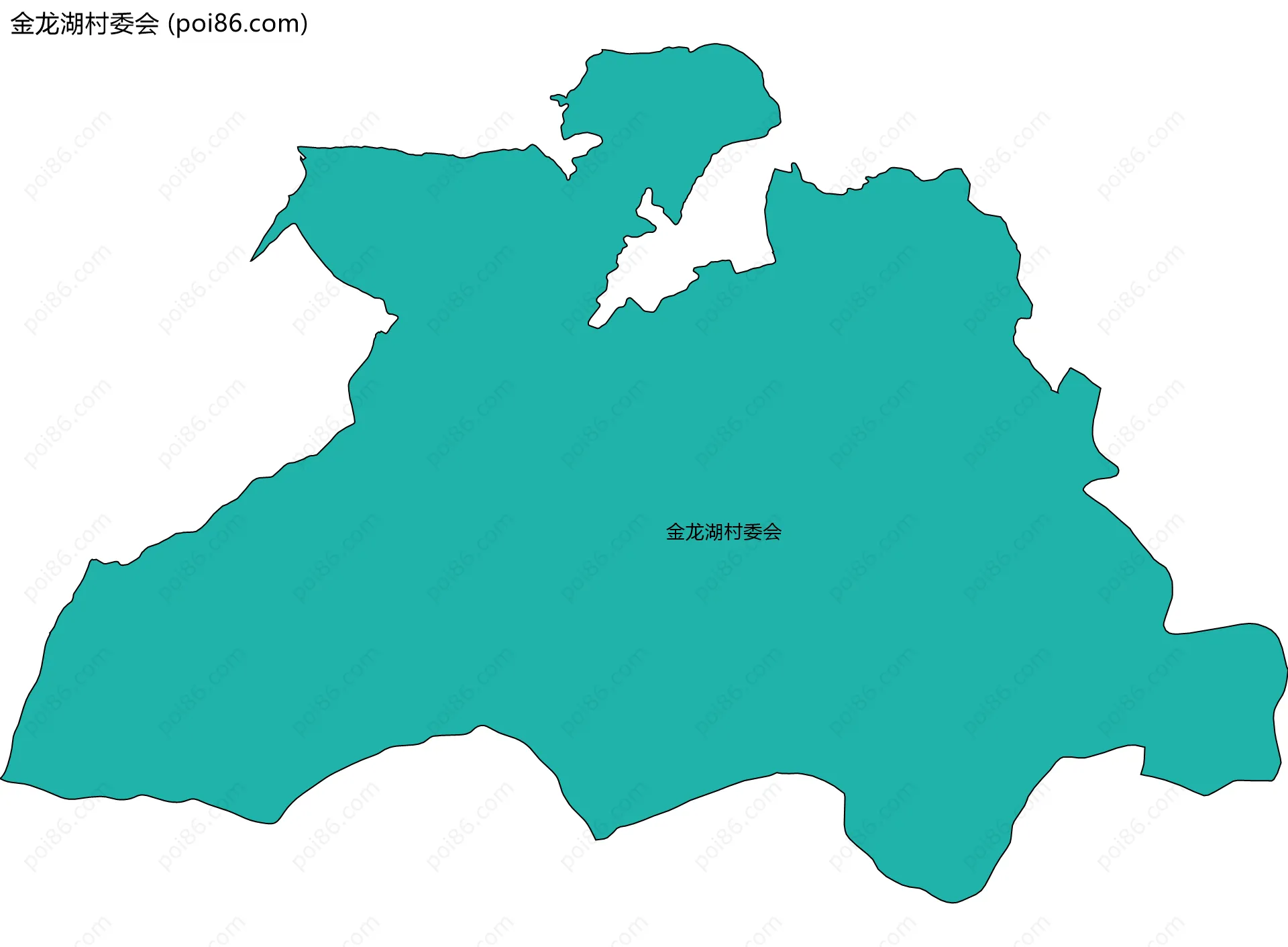 金龙湖村委会边界地图
