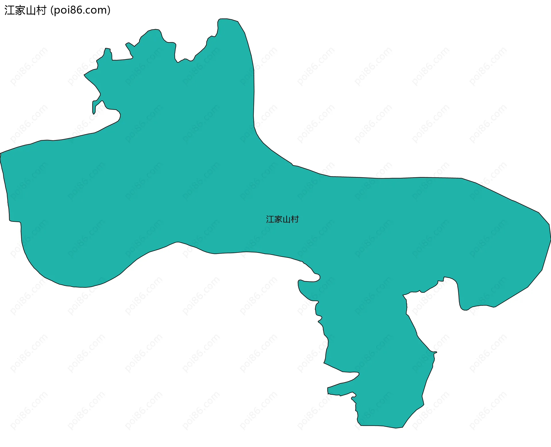 江家山村边界地图