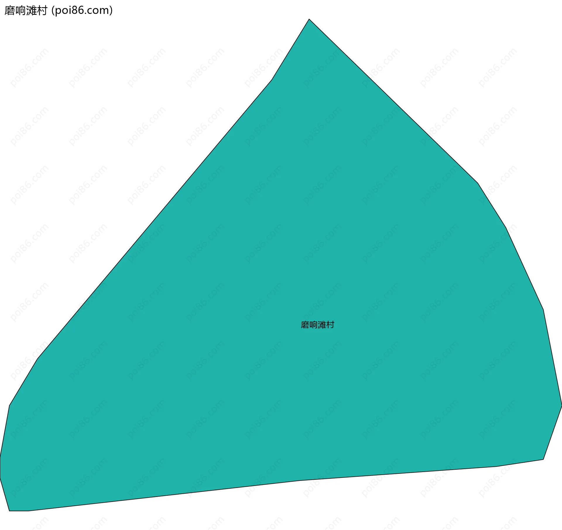 磨响滩村边界地图