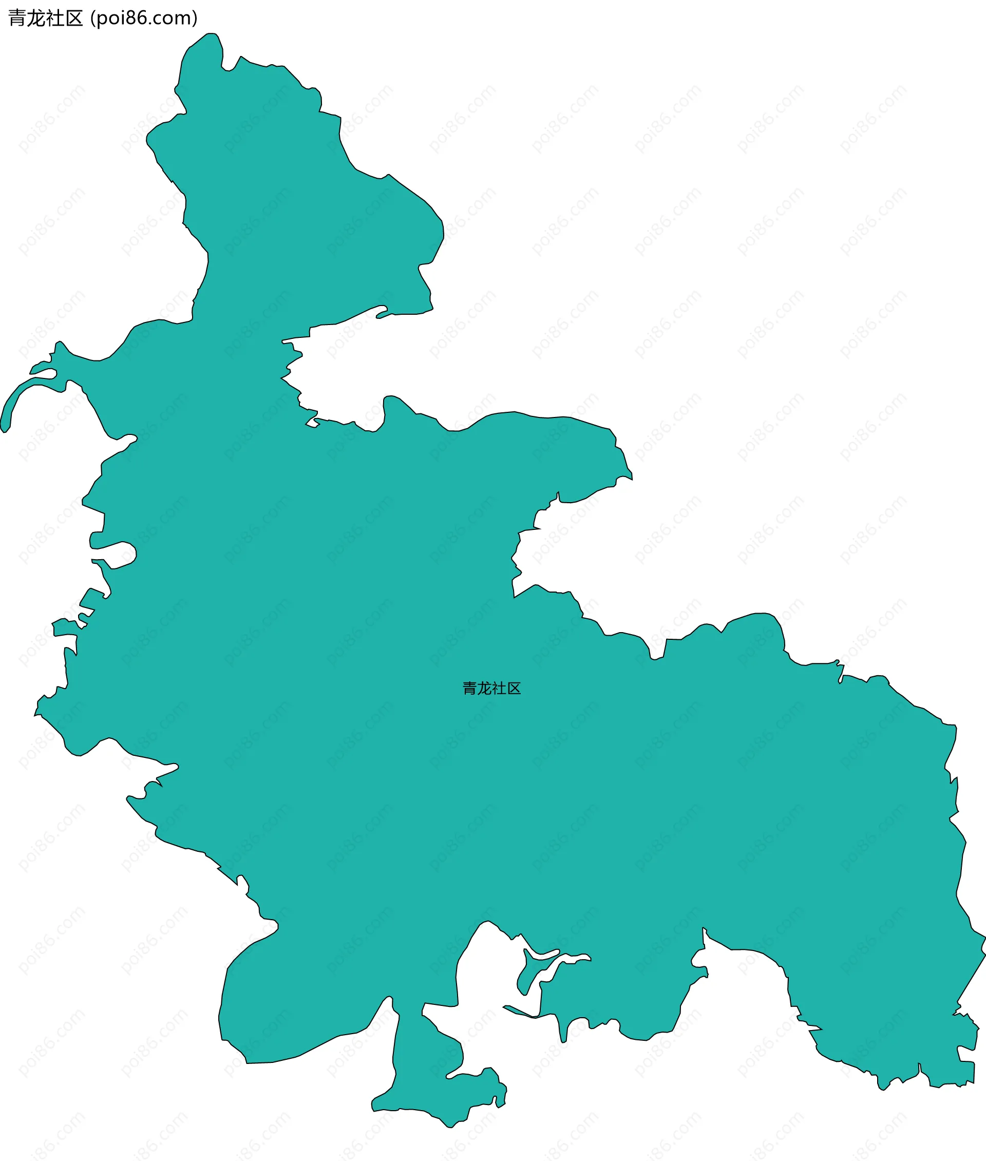 青龙社区边界地图