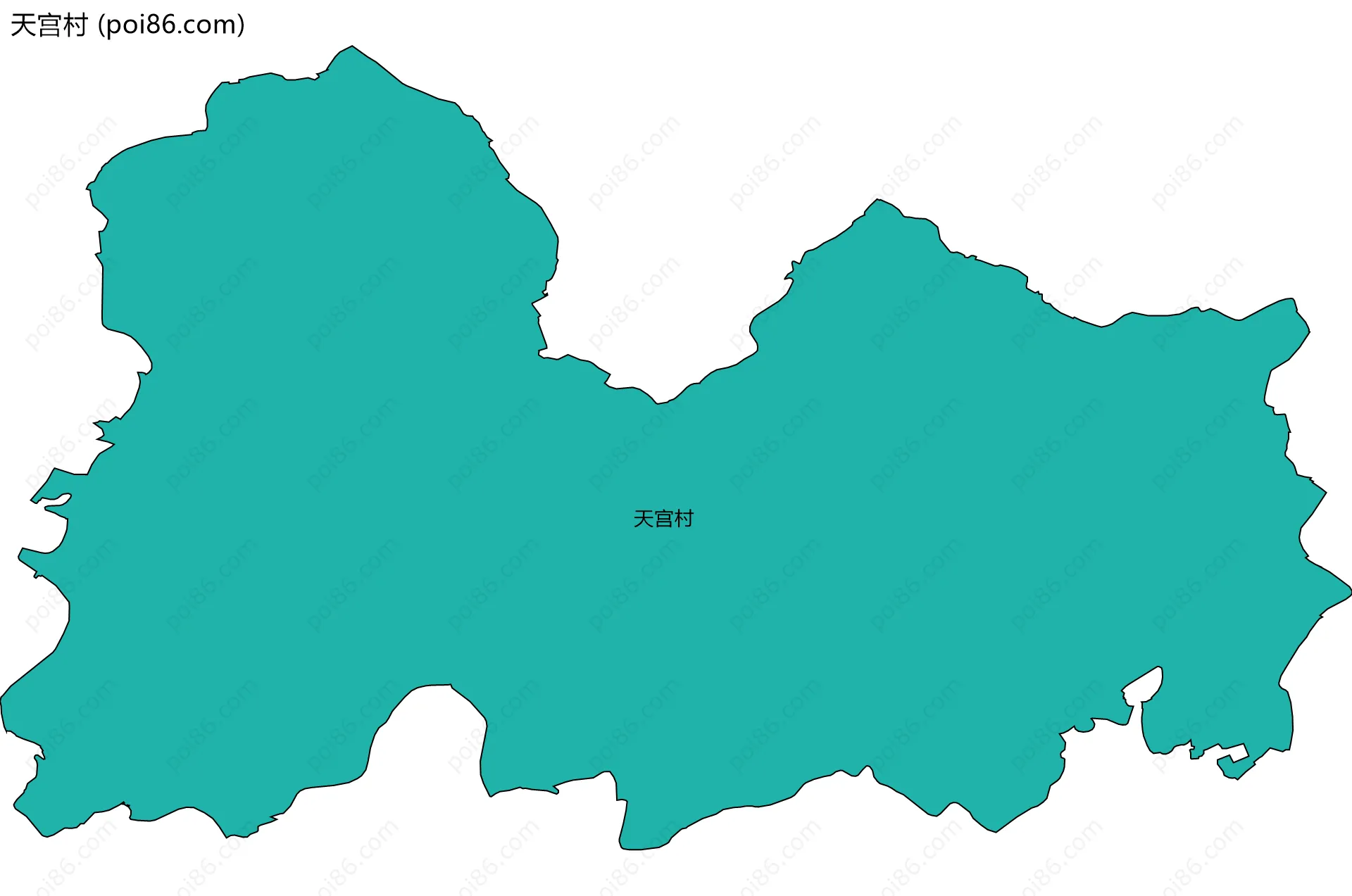天宫村边界地图