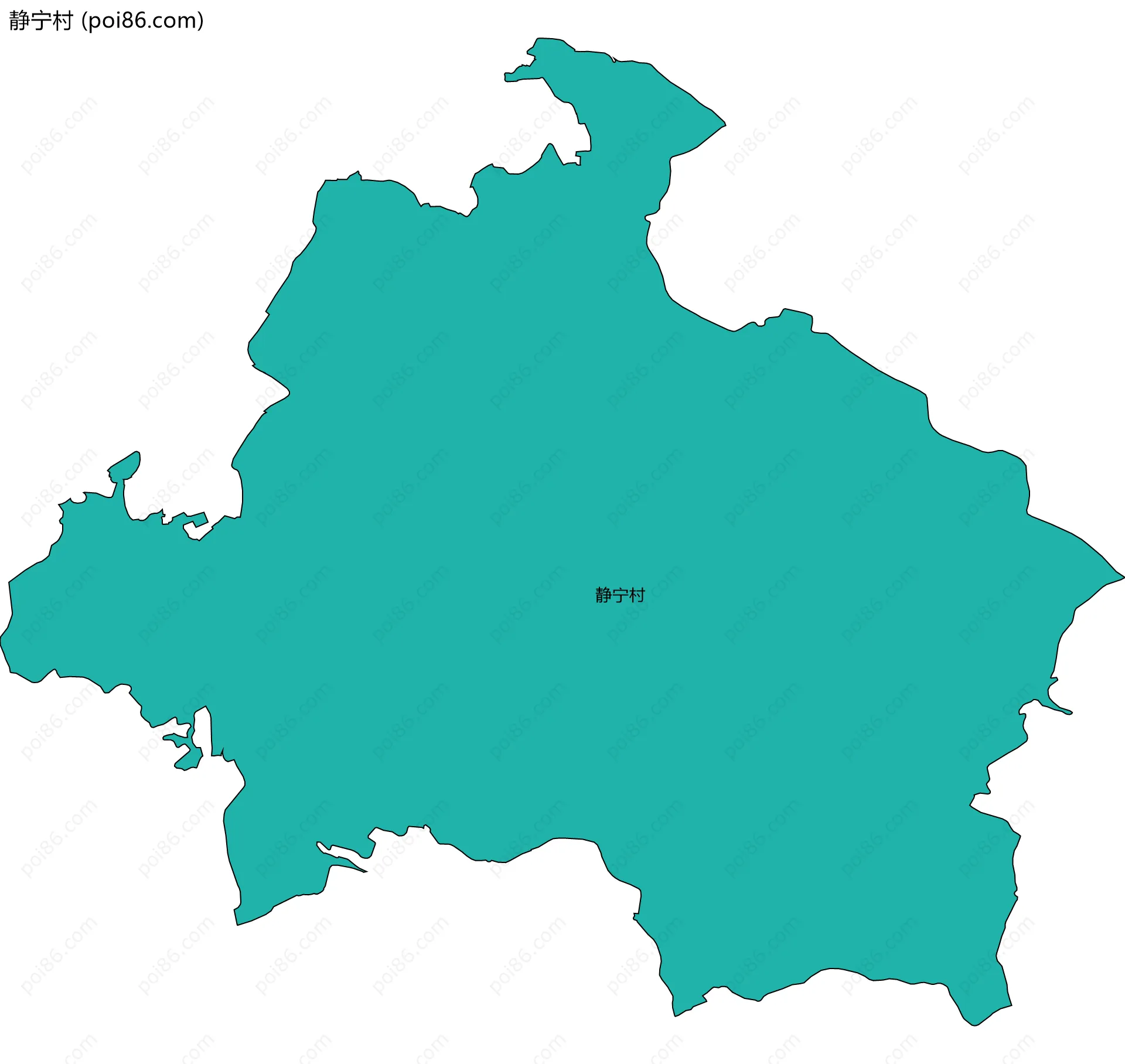 静宁村边界地图