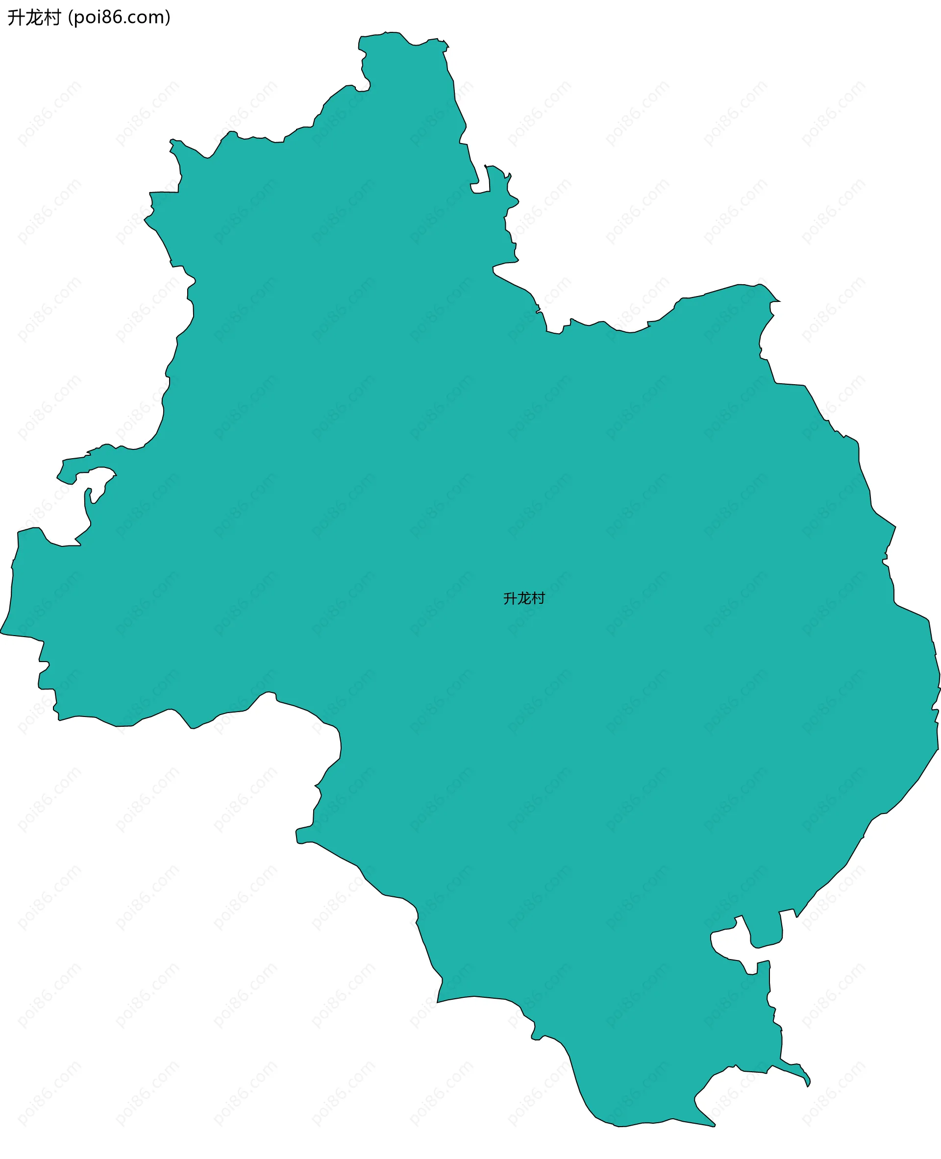 升龙村边界地图