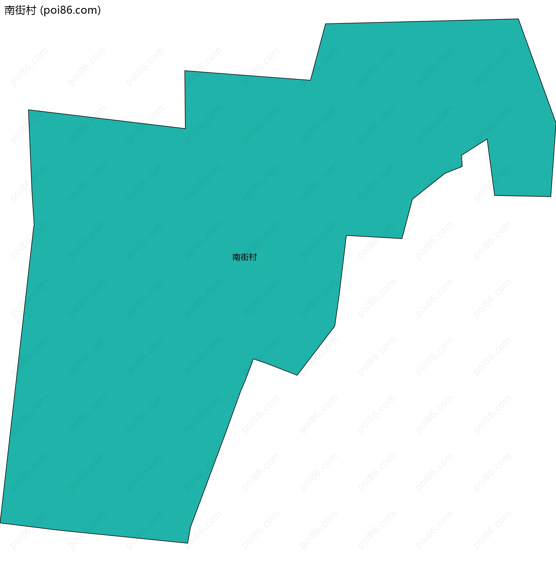 南街村边界地图