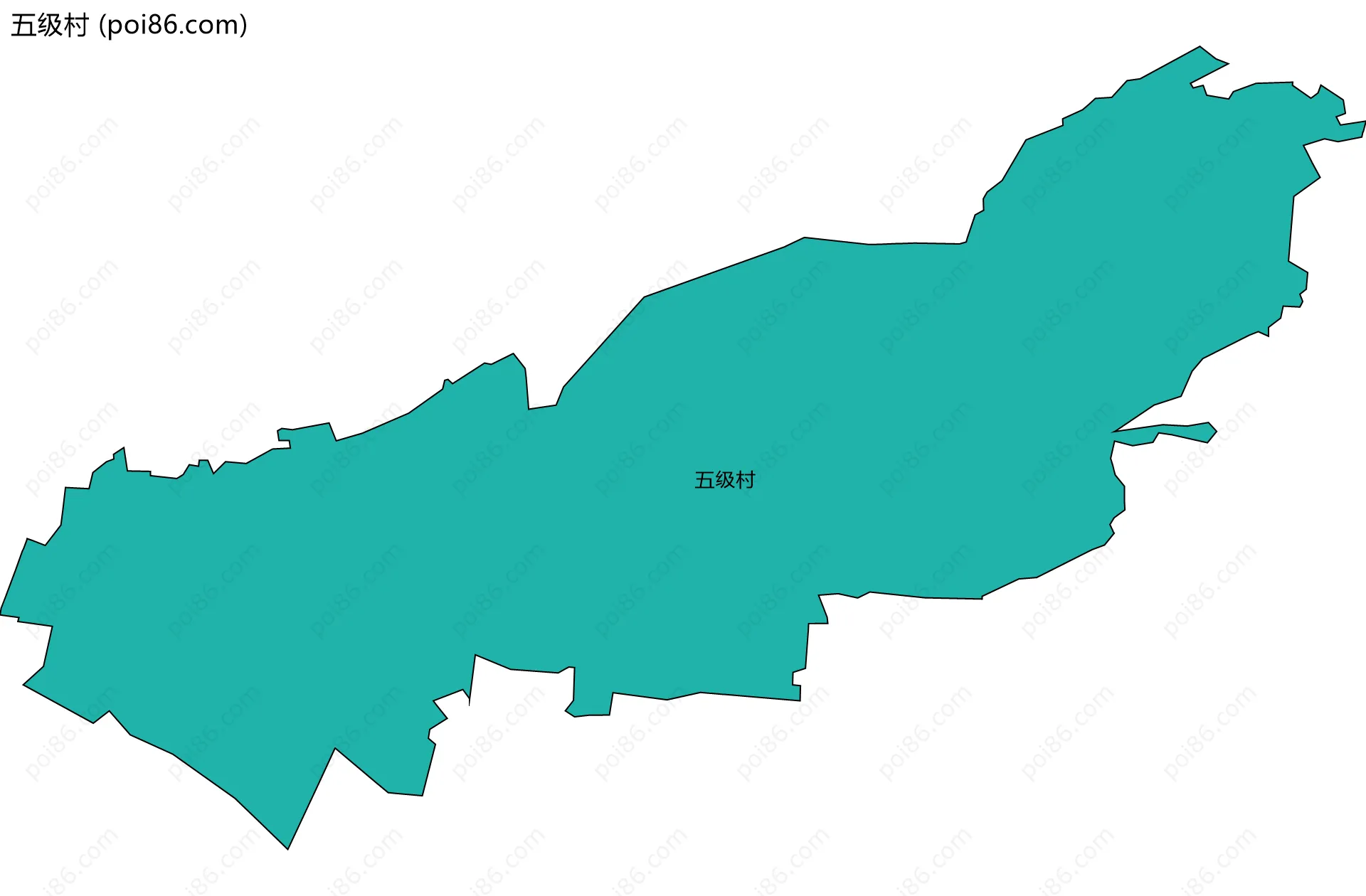 五级村边界地图