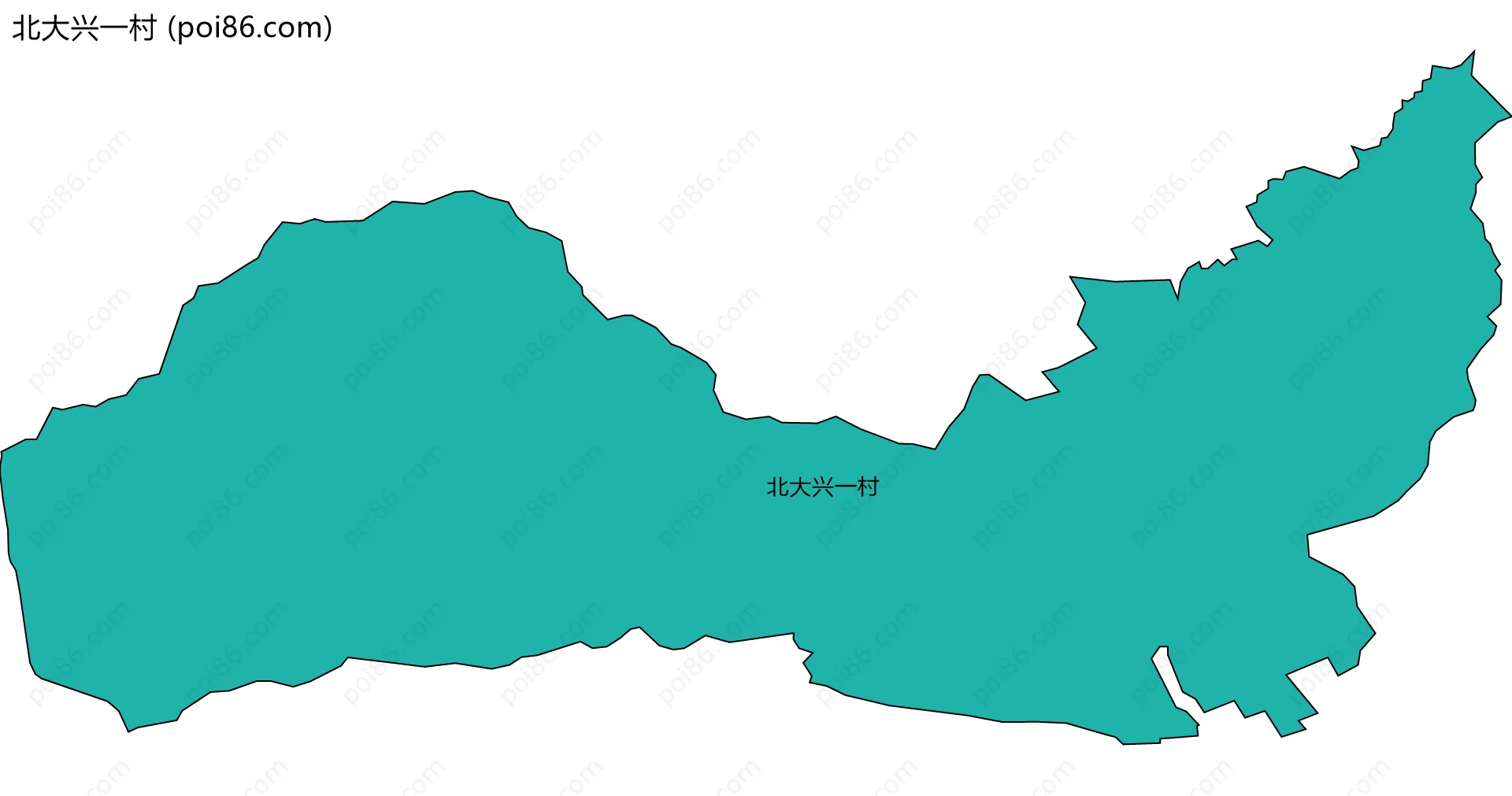 北大兴一村边界地图