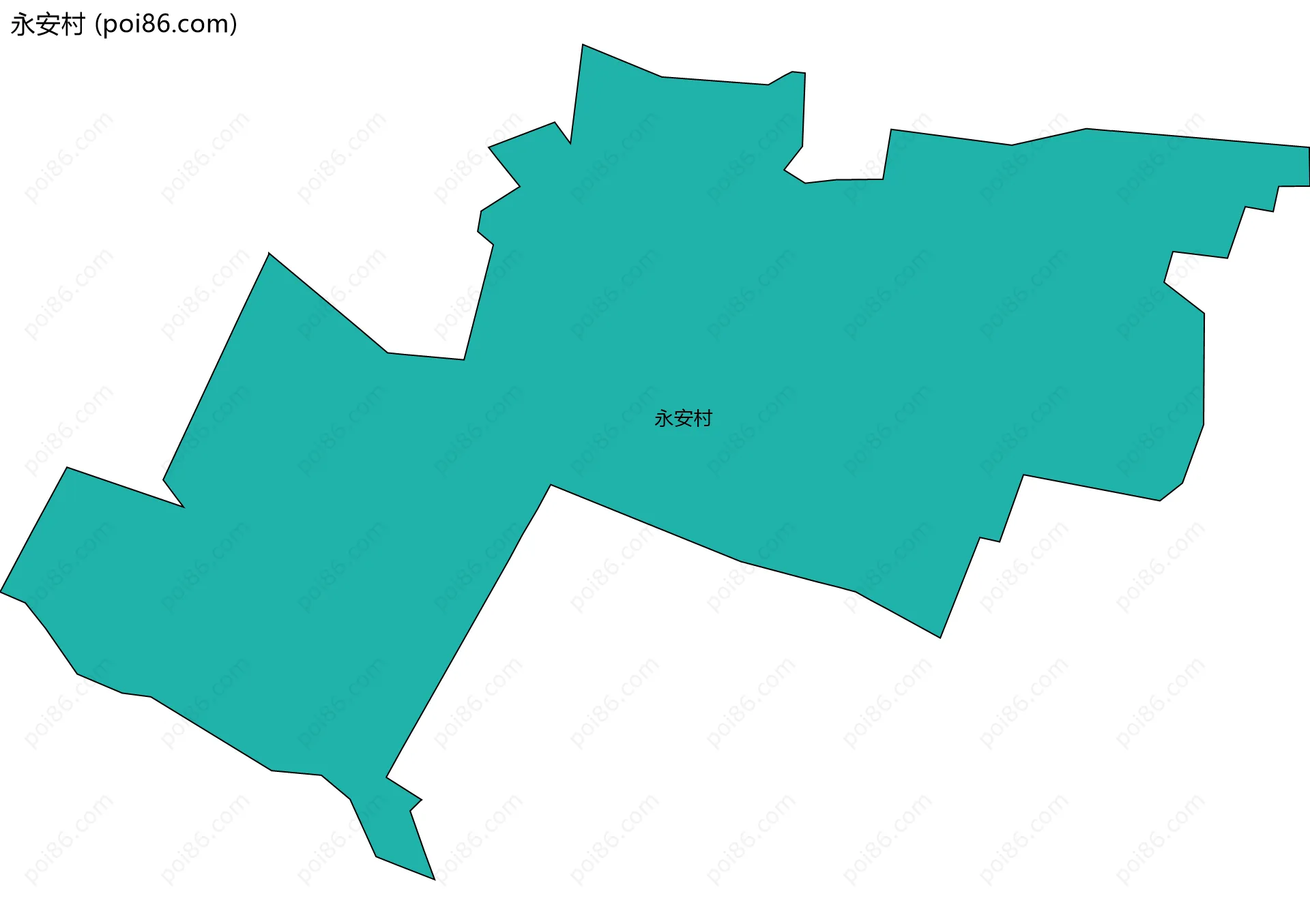 永安村边界地图