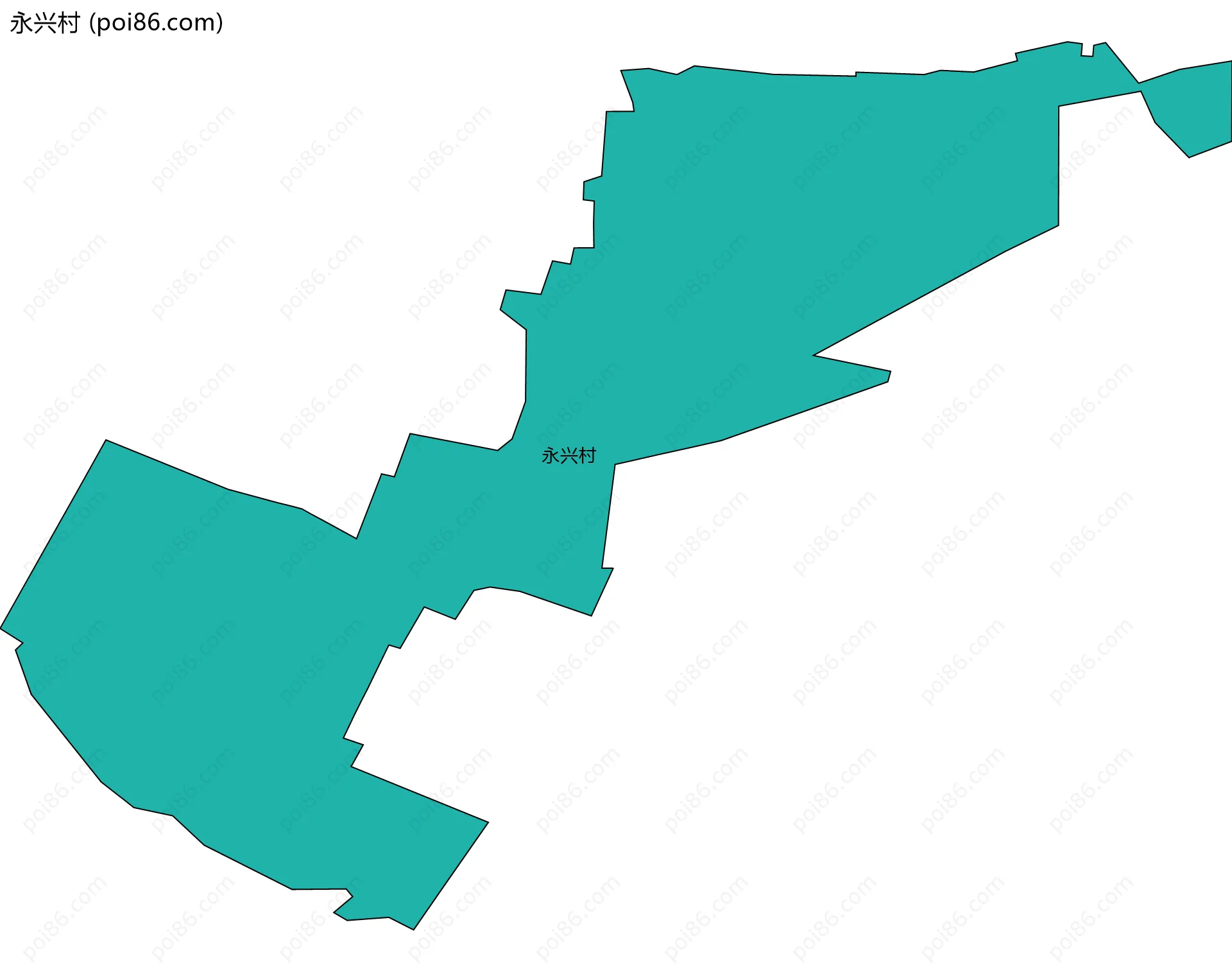 永兴村边界地图