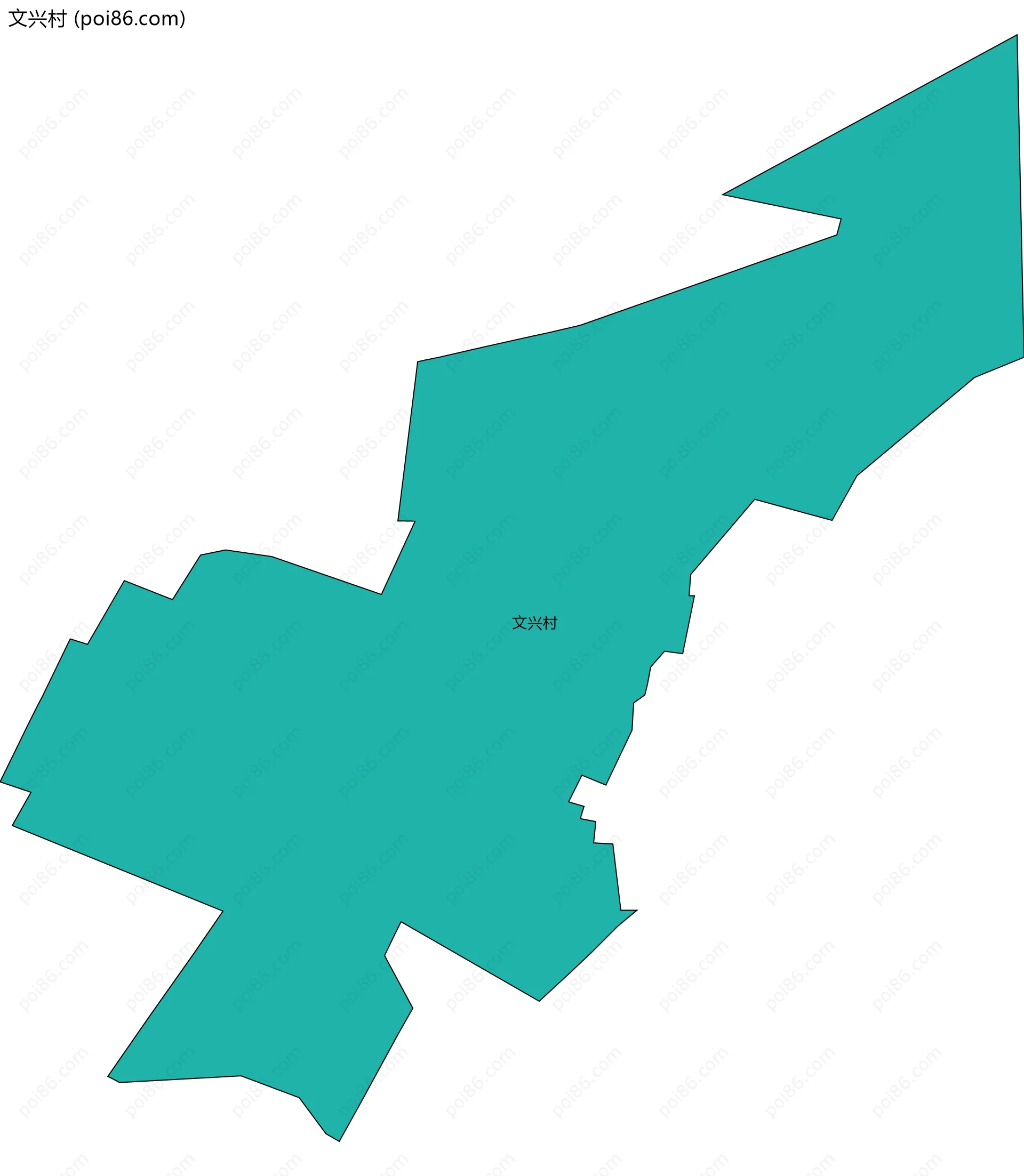 文兴村边界地图