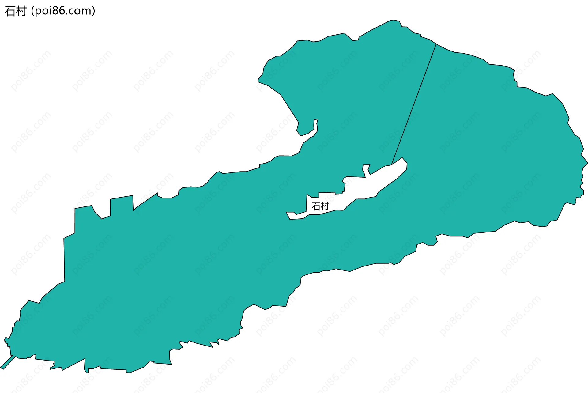 石村边界地图