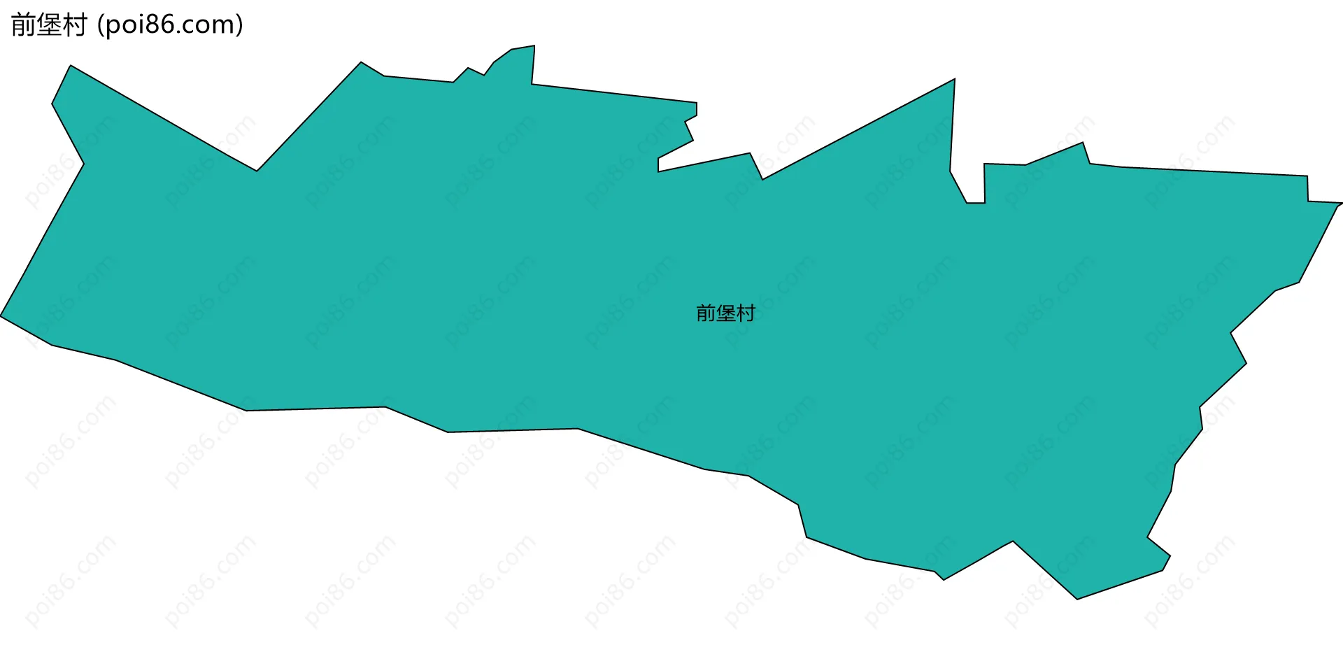 前堡村边界地图