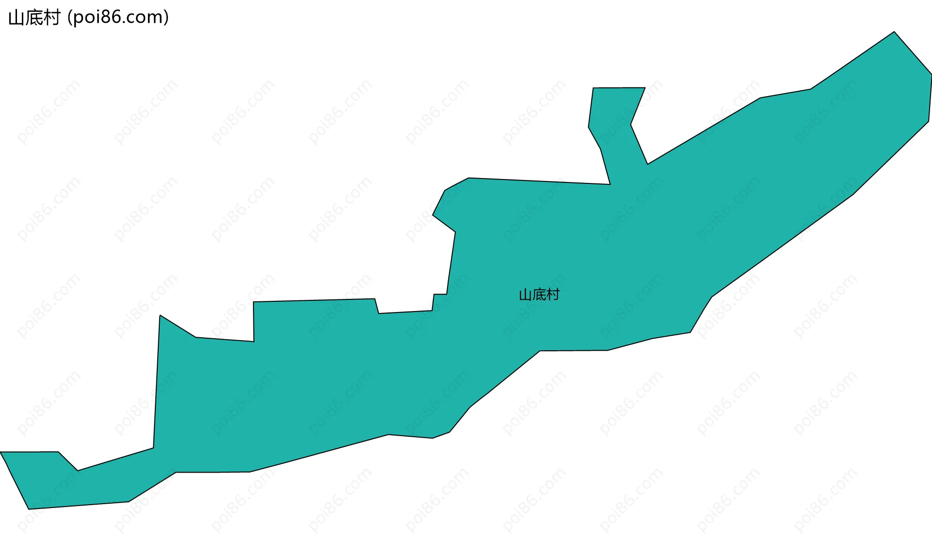 山底村边界地图