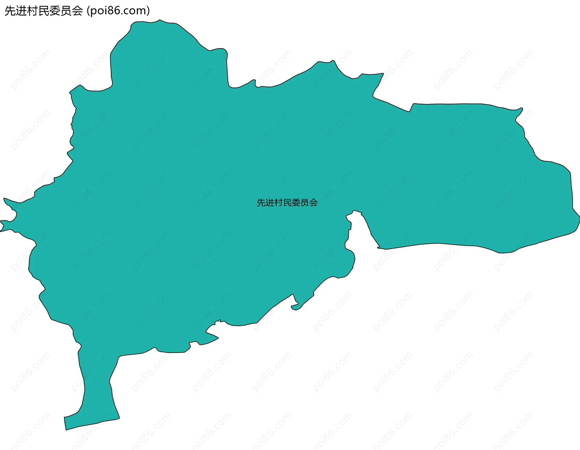 先进村民委员会边界地图