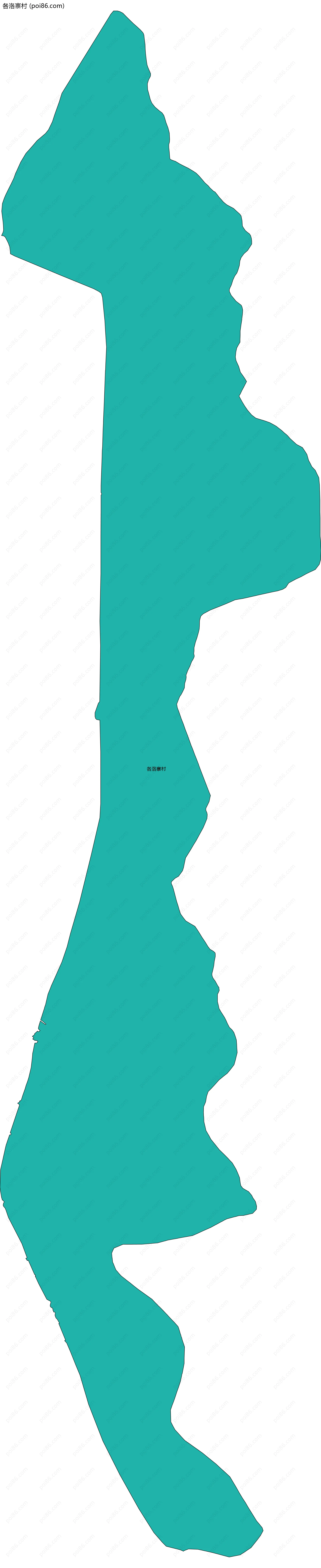 各洛寨村边界地图
