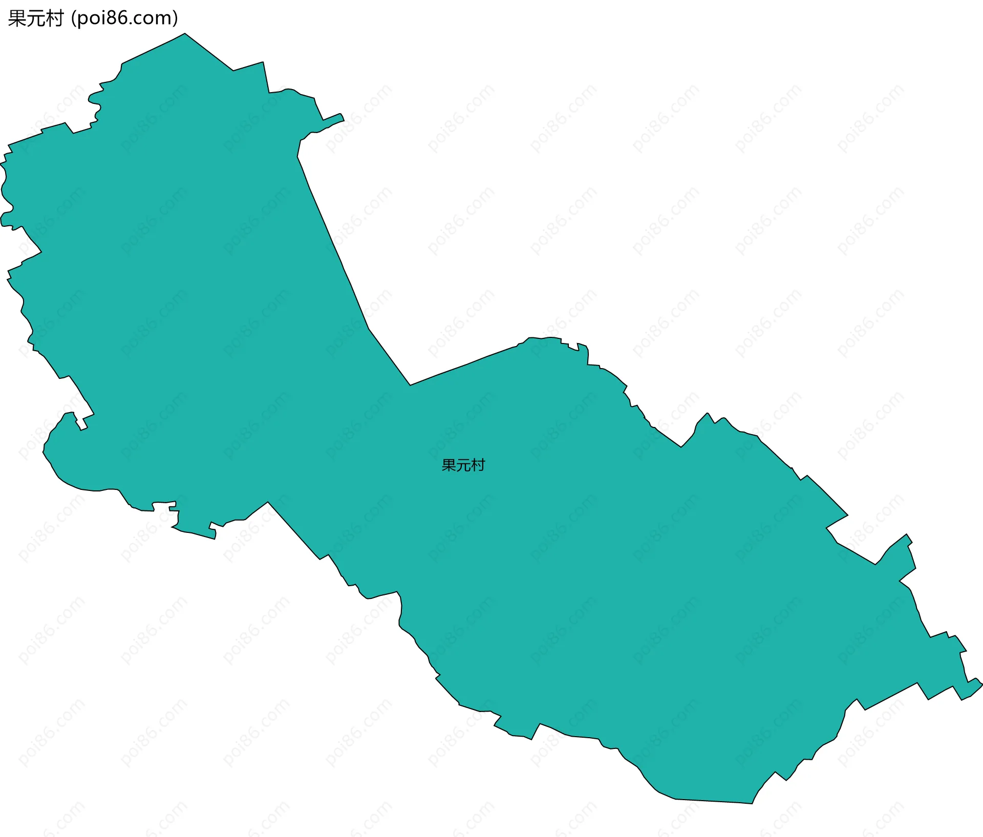 果元村边界地图