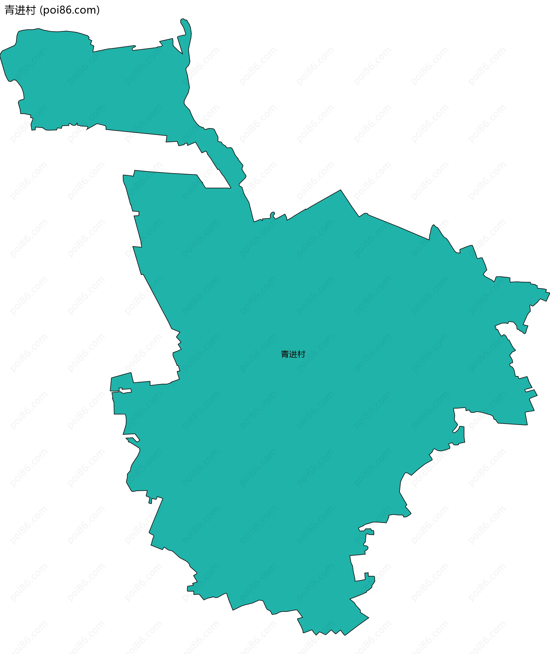 青进村边界地图