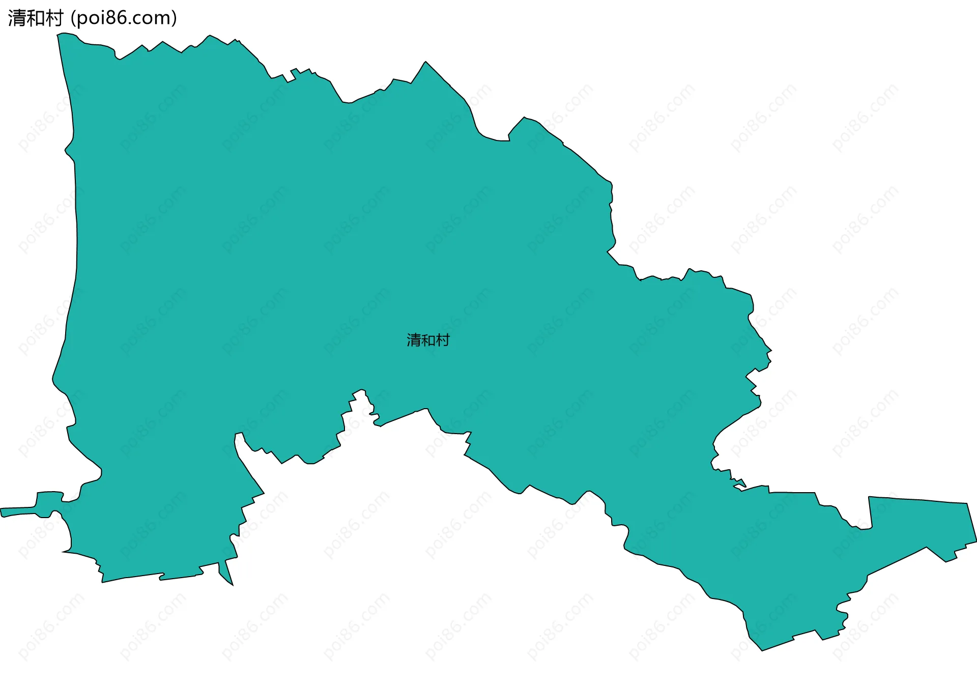 清和村边界地图