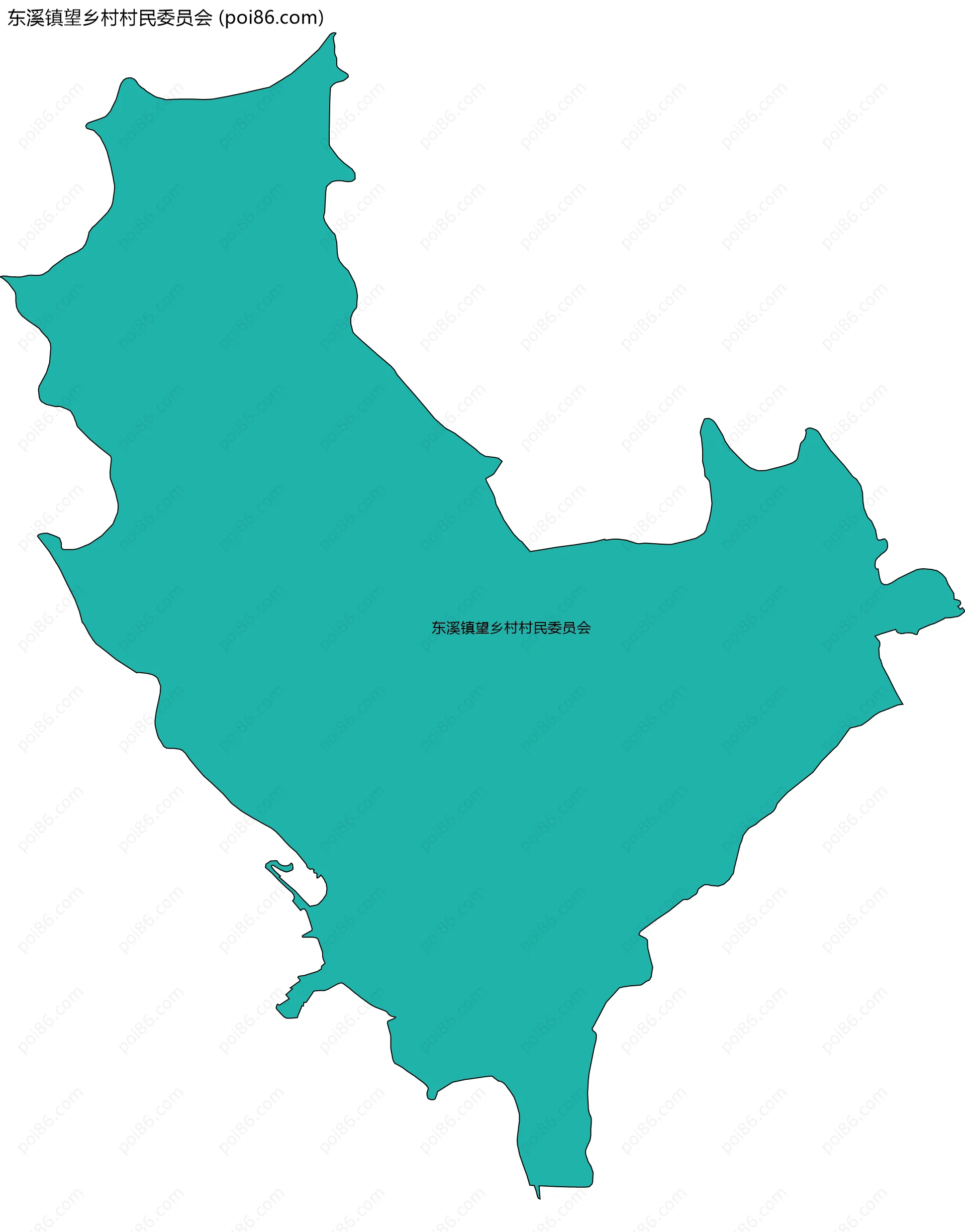 东溪镇望乡村村民委员会边界地图