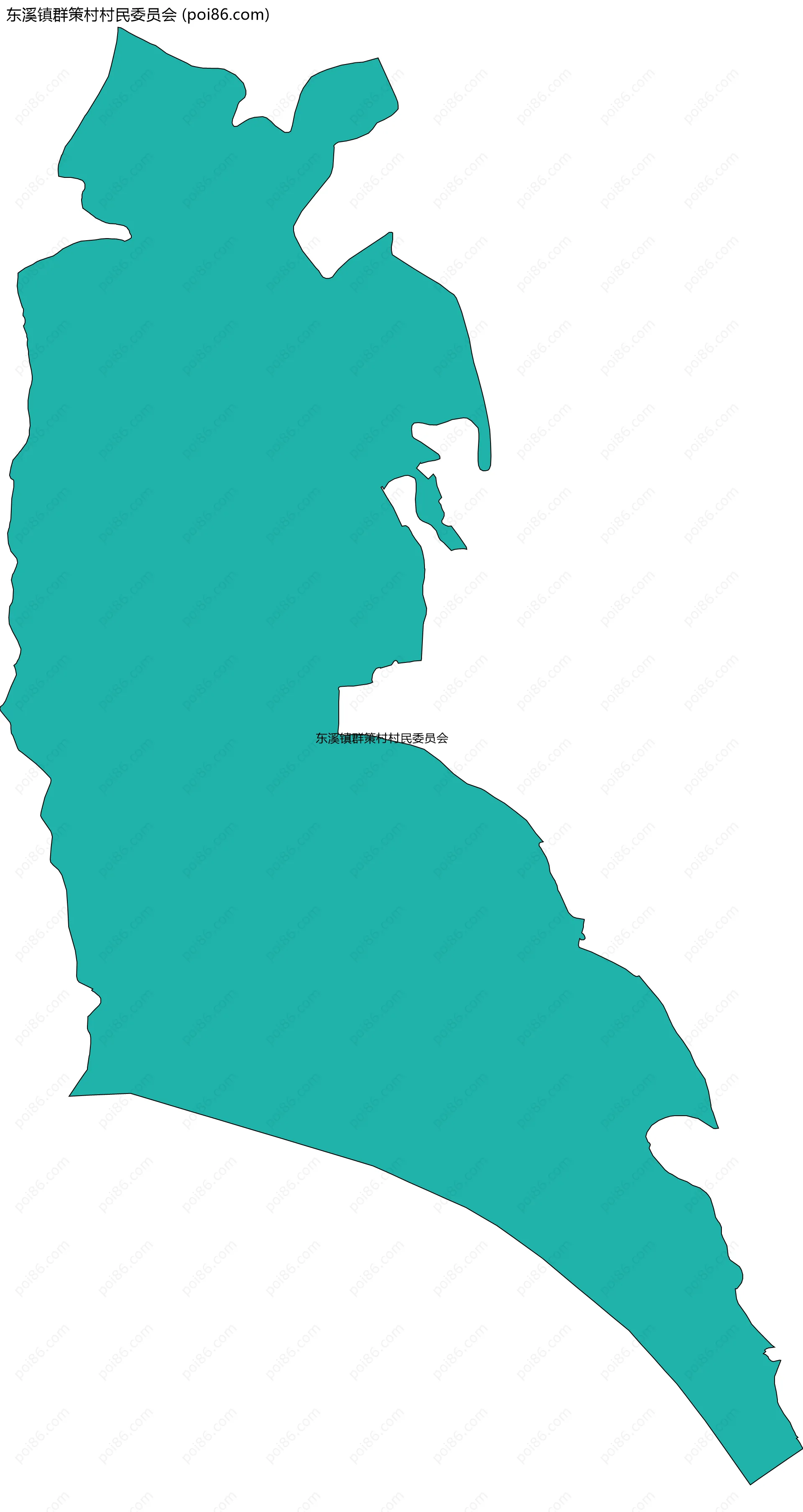 东溪镇群策村村民委员会边界地图