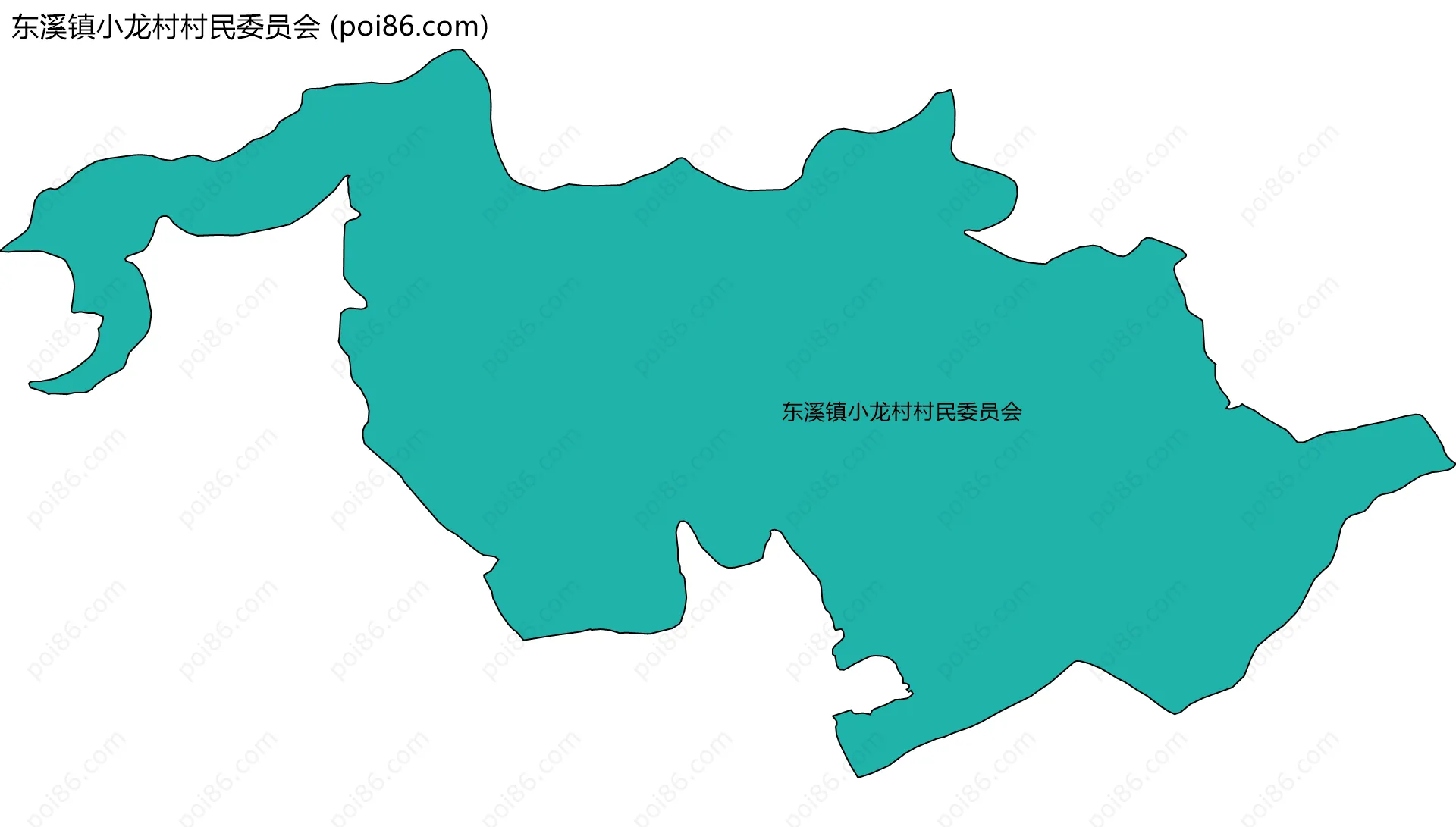 东溪镇小龙村村民委员会边界地图